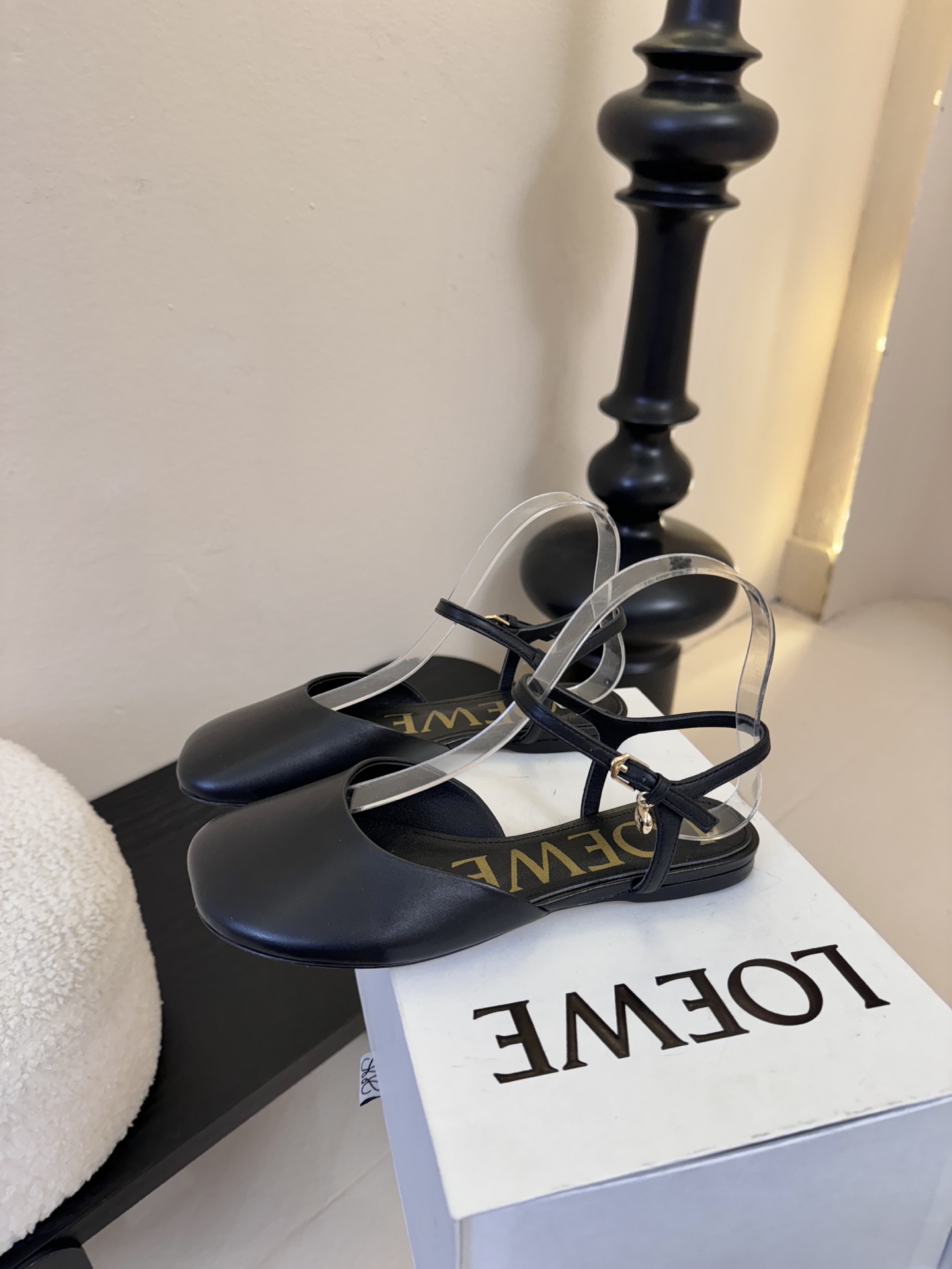 LOEWE罗意威 满钻玛丽珍凉鞋王炸组合！💎 冰蓝、黑粉、裸粉三色全配齐平底1cm+高跟8.5cm 不用