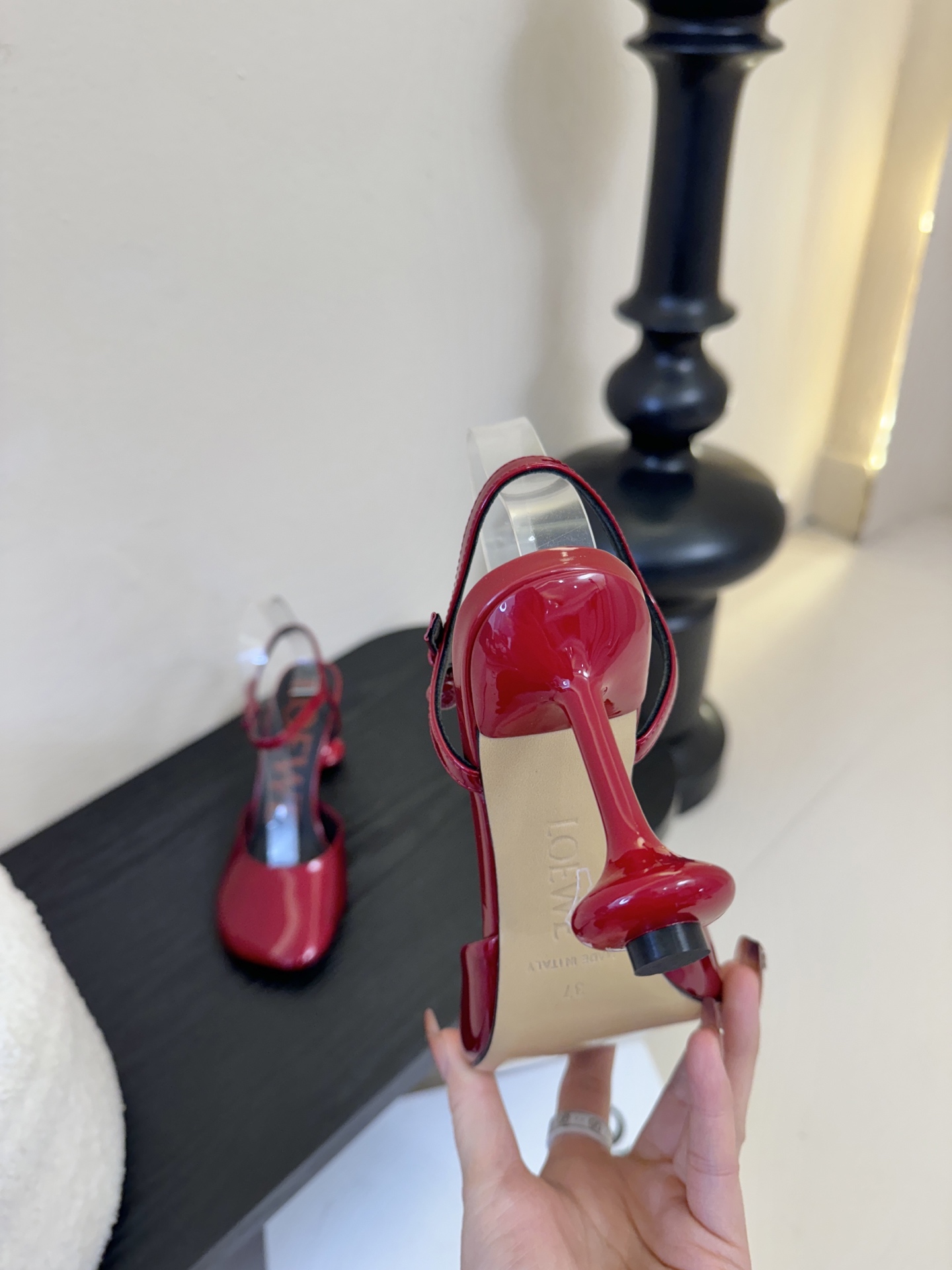 LOEWE罗意威 满钻玛丽珍凉鞋王炸组合！💎 冰蓝、黑粉、裸粉三色全配齐平底1cm+高跟8.5cm 不用