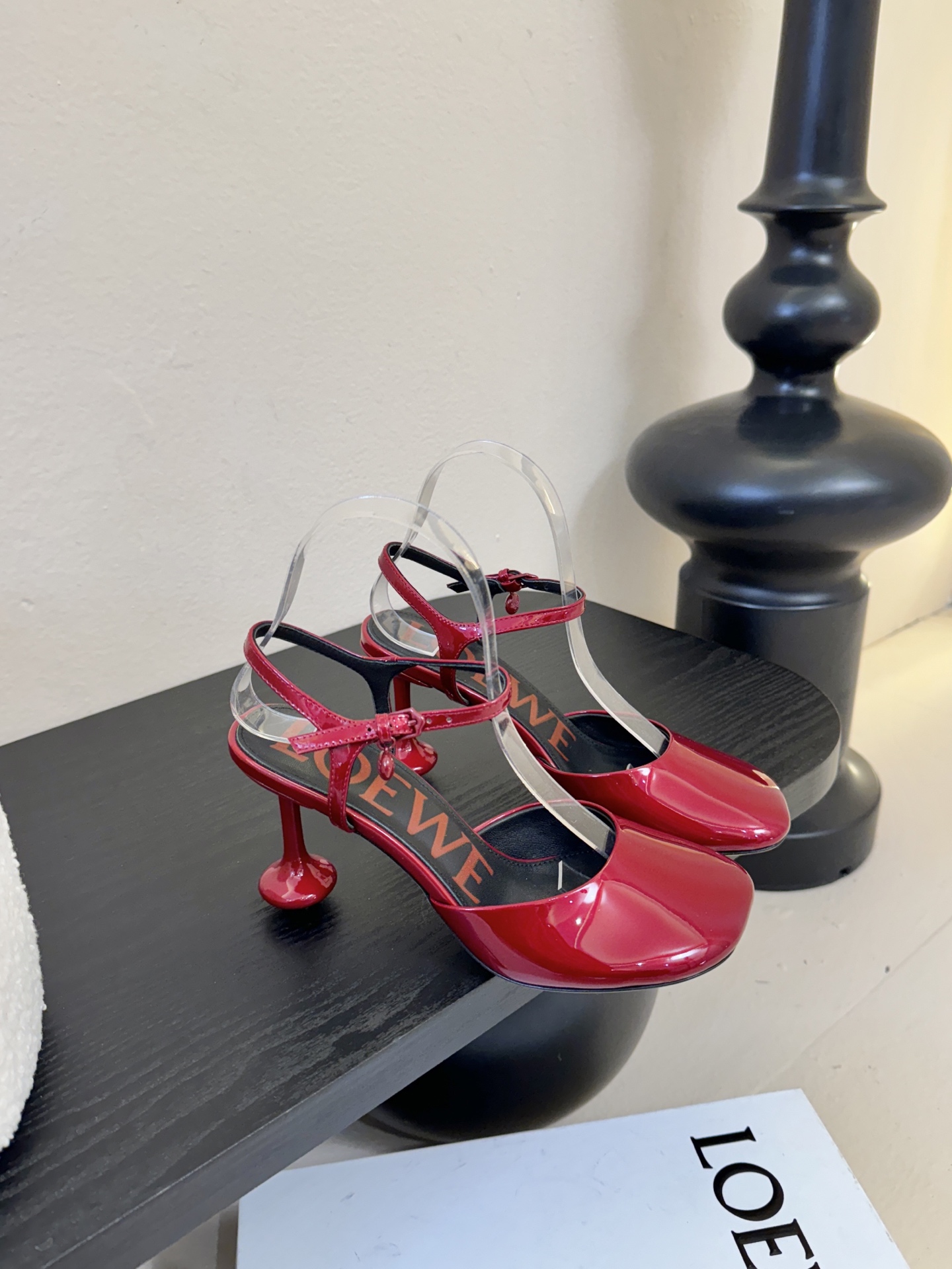 LOEWE罗意威 满钻玛丽珍凉鞋王炸组合！💎 冰蓝、黑粉、裸粉三色全配齐平底1cm+高跟8.5cm 不用