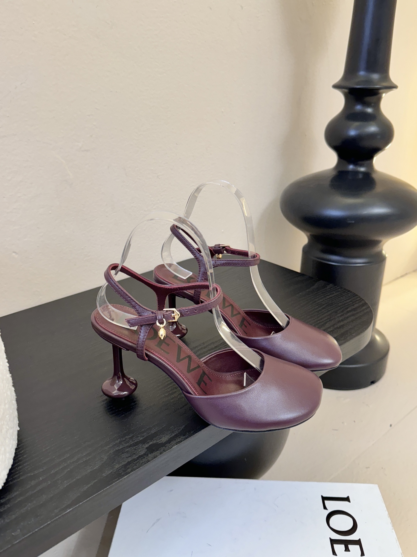 LOEWE罗意威 满钻玛丽珍凉鞋王炸组合！💎 冰蓝、黑粉、裸粉三色全配齐平底1cm+高跟8.5cm 不用