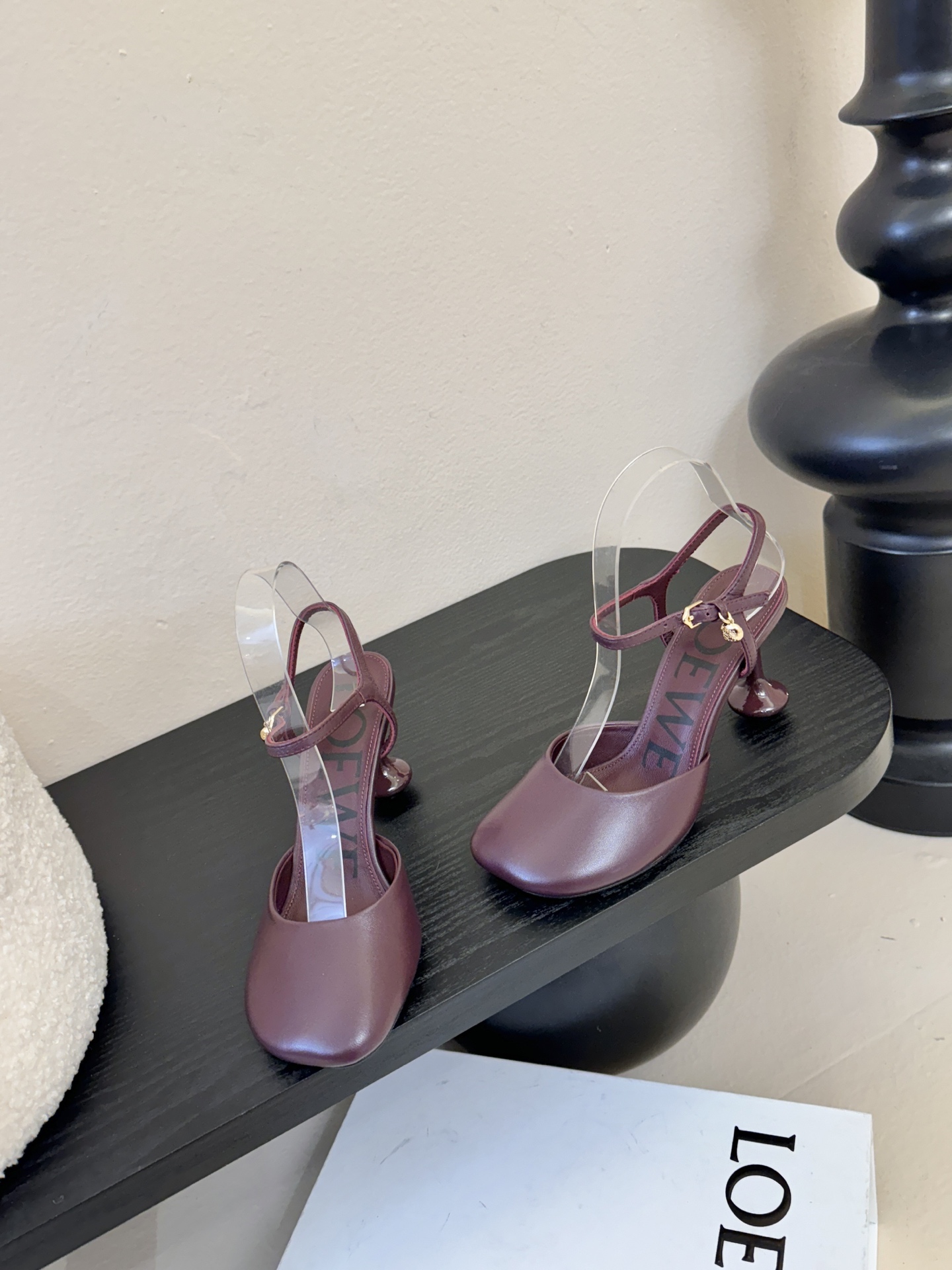 LOEWE罗意威 满钻玛丽珍凉鞋王炸组合！💎 冰蓝、黑粉、裸粉三色全配齐平底1cm+高跟8.5cm 不用