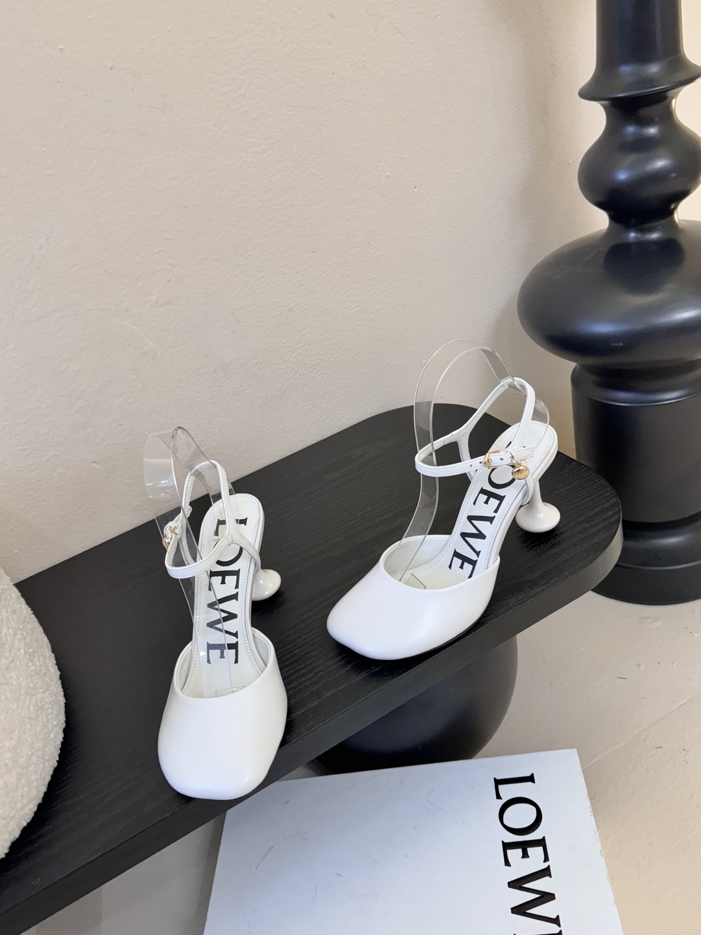 LOEWE罗意威 满钻玛丽珍凉鞋王炸组合！💎 冰蓝、黑粉、裸粉三色全配齐平底1cm+高跟8.5cm 不用