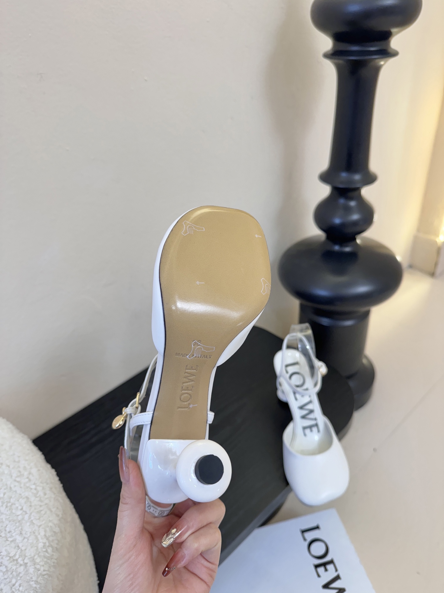 LOEWE罗意威 满钻玛丽珍凉鞋王炸组合！💎 冰蓝、黑粉、裸粉三色全配齐平底1cm+高跟8.5cm 不用