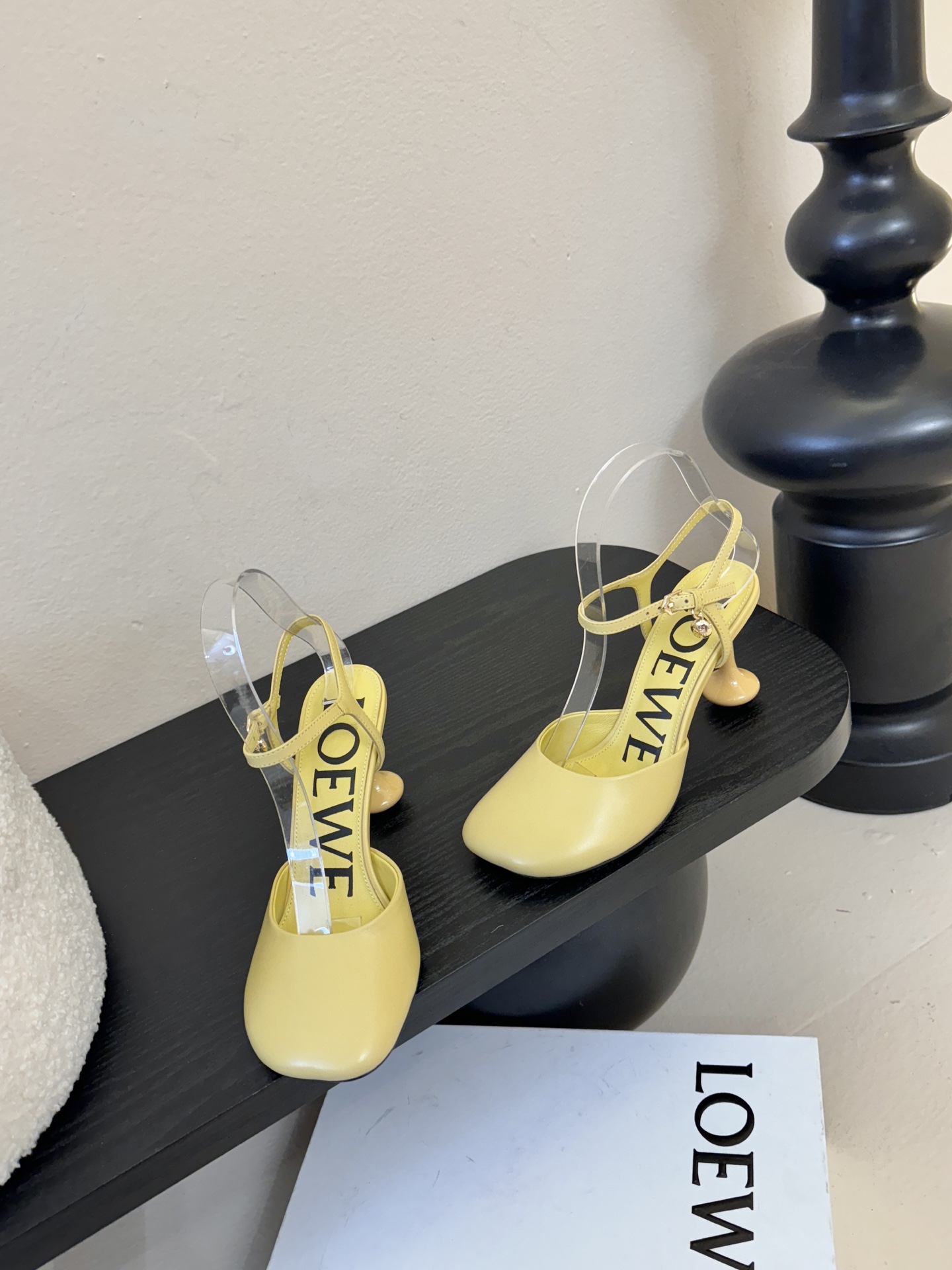 LOEWE罗意威 满钻玛丽珍凉鞋王炸组合！💎 冰蓝、黑粉、裸粉三色全配齐平底1cm+高跟8.5cm 不用