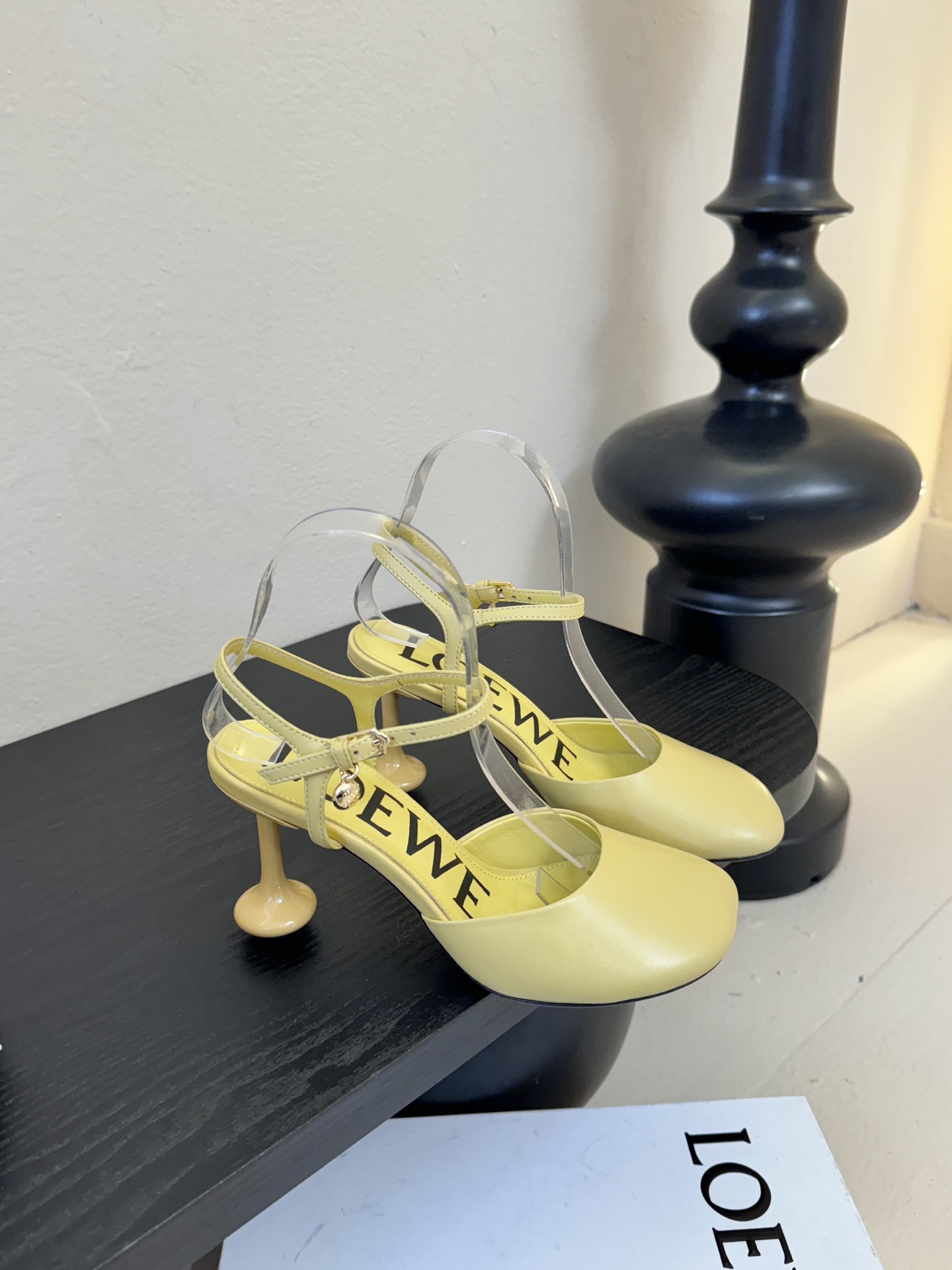 LOEWE罗意威 满钻玛丽珍凉鞋王炸组合！💎 冰蓝、黑粉、裸粉三色全配齐平底1cm+高跟8.5cm 不用