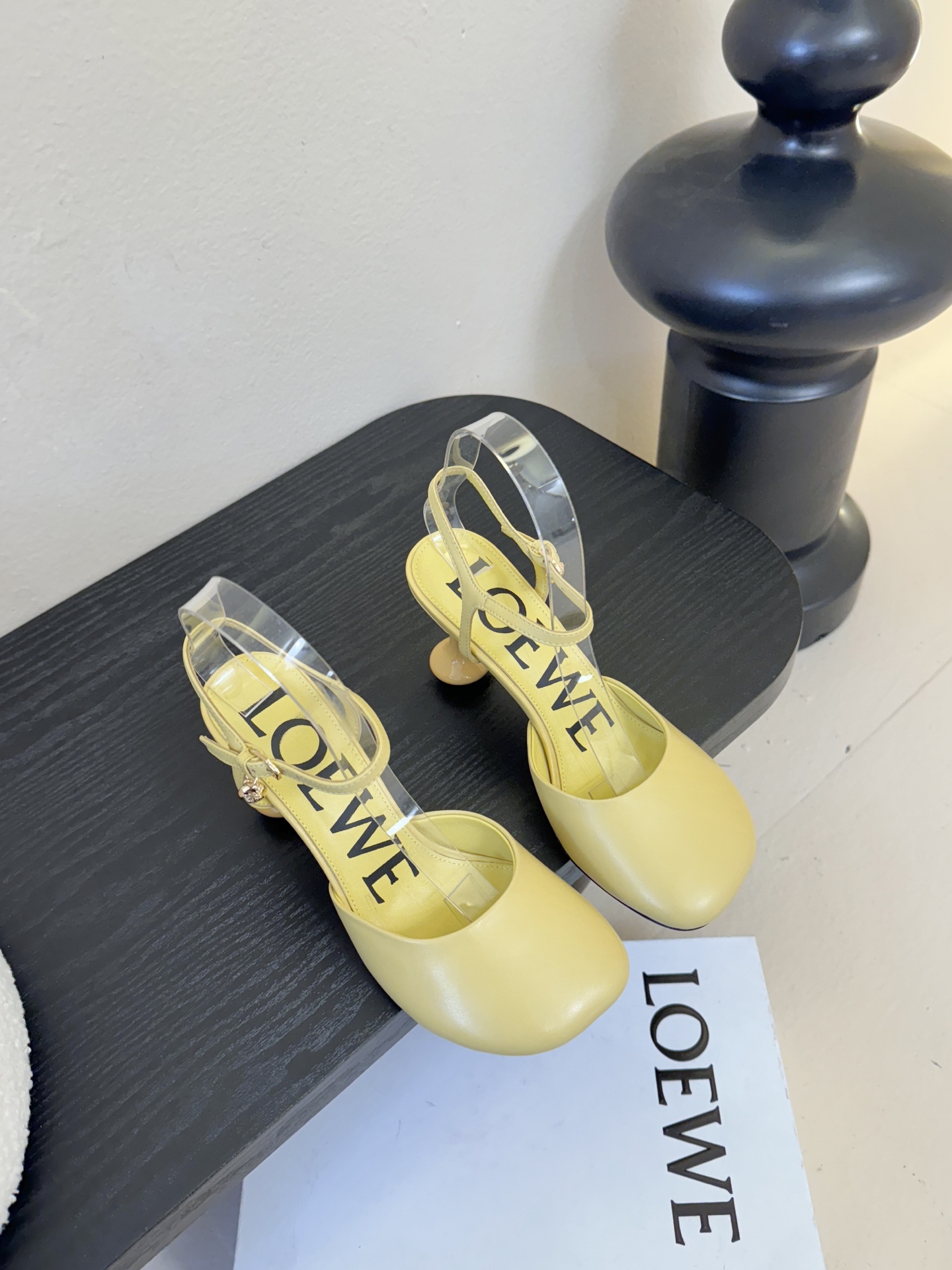 LOEWE罗意威 满钻玛丽珍凉鞋王炸组合！💎 冰蓝、黑粉、裸粉三色全配齐平底1cm+高跟8.5cm 不用