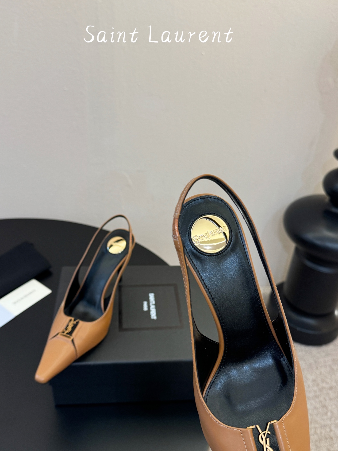 saint laurent 26ss ysl 尖头后空高跟鞋单鞋上脚特别稳，超跟脚，放心入！鞋跟是重新开