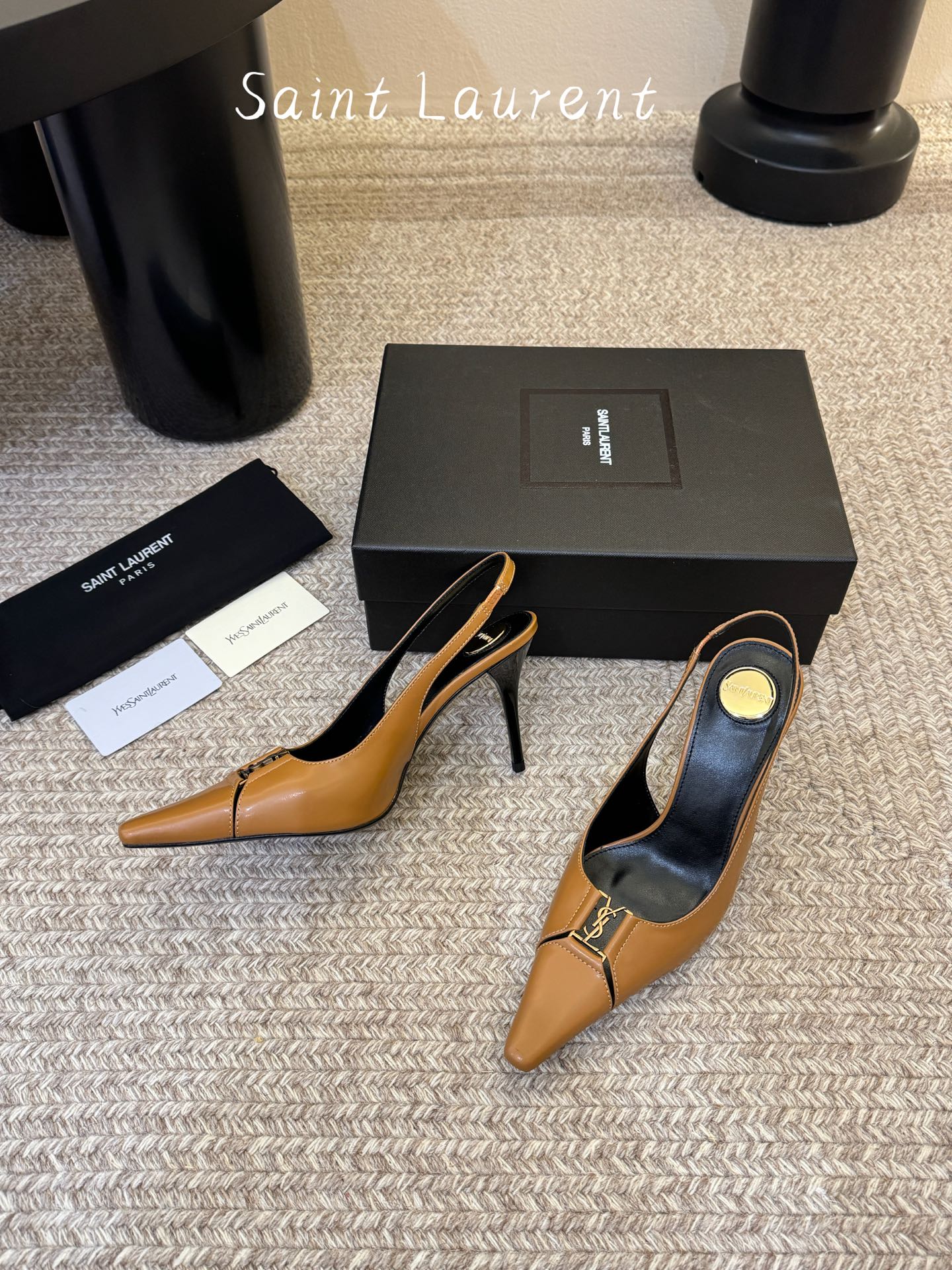 saint laurent 26ss ysl 尖头后空高跟鞋单鞋上脚特别稳，超跟脚，放心入！鞋跟是重新开