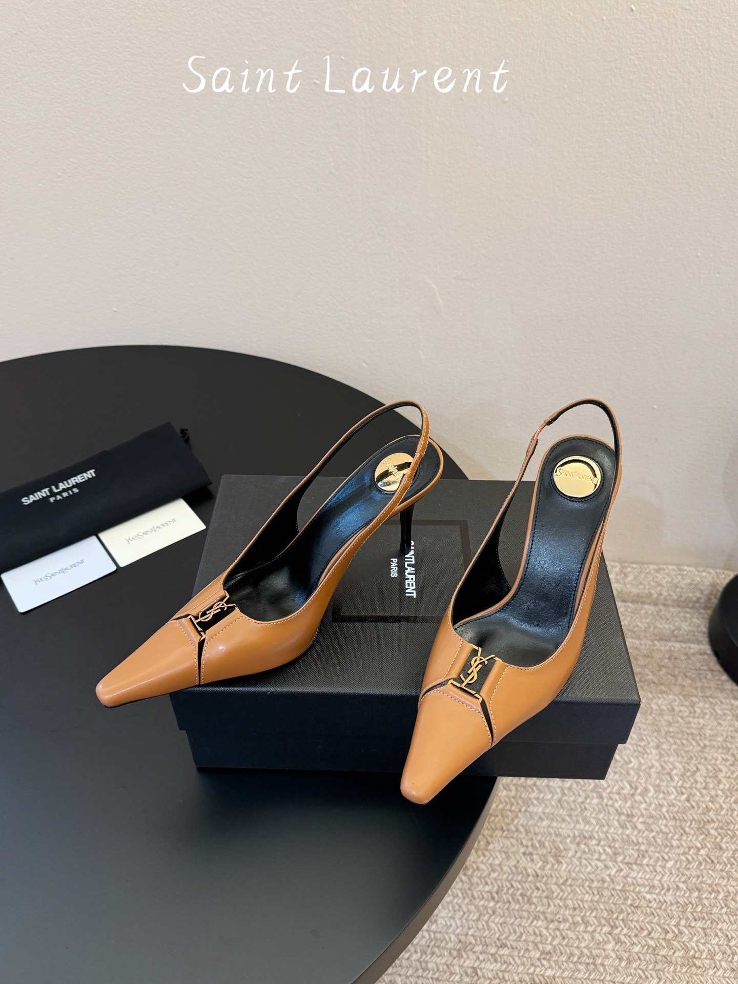 saint laurent 26ss ysl 尖头后空高跟鞋单鞋上脚特别稳，超跟脚，放心入！鞋跟是重新开