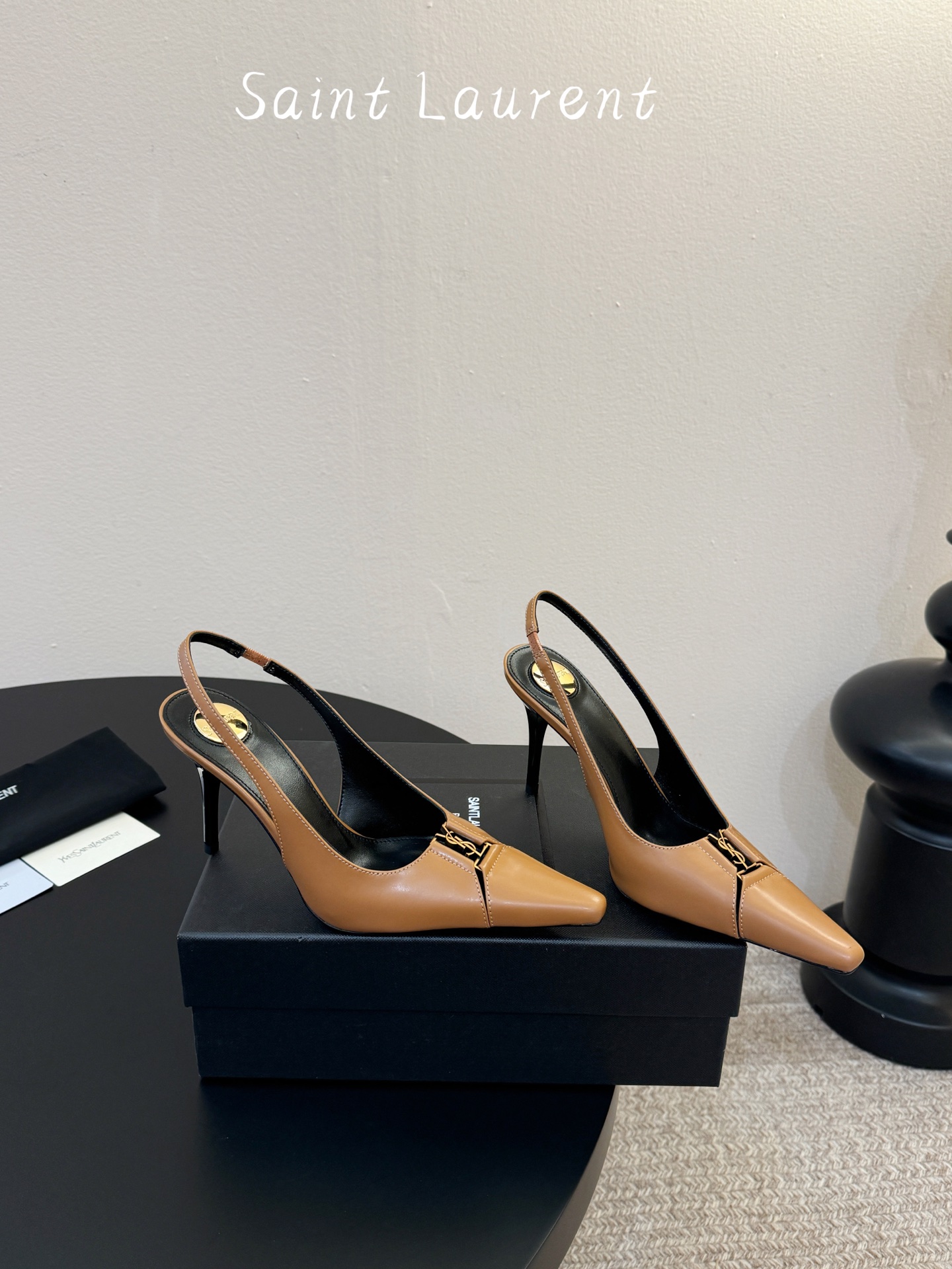 saint laurent 26ss ysl 尖头后空高跟鞋单鞋上脚特别稳，超跟脚，放心入！鞋跟是重新开