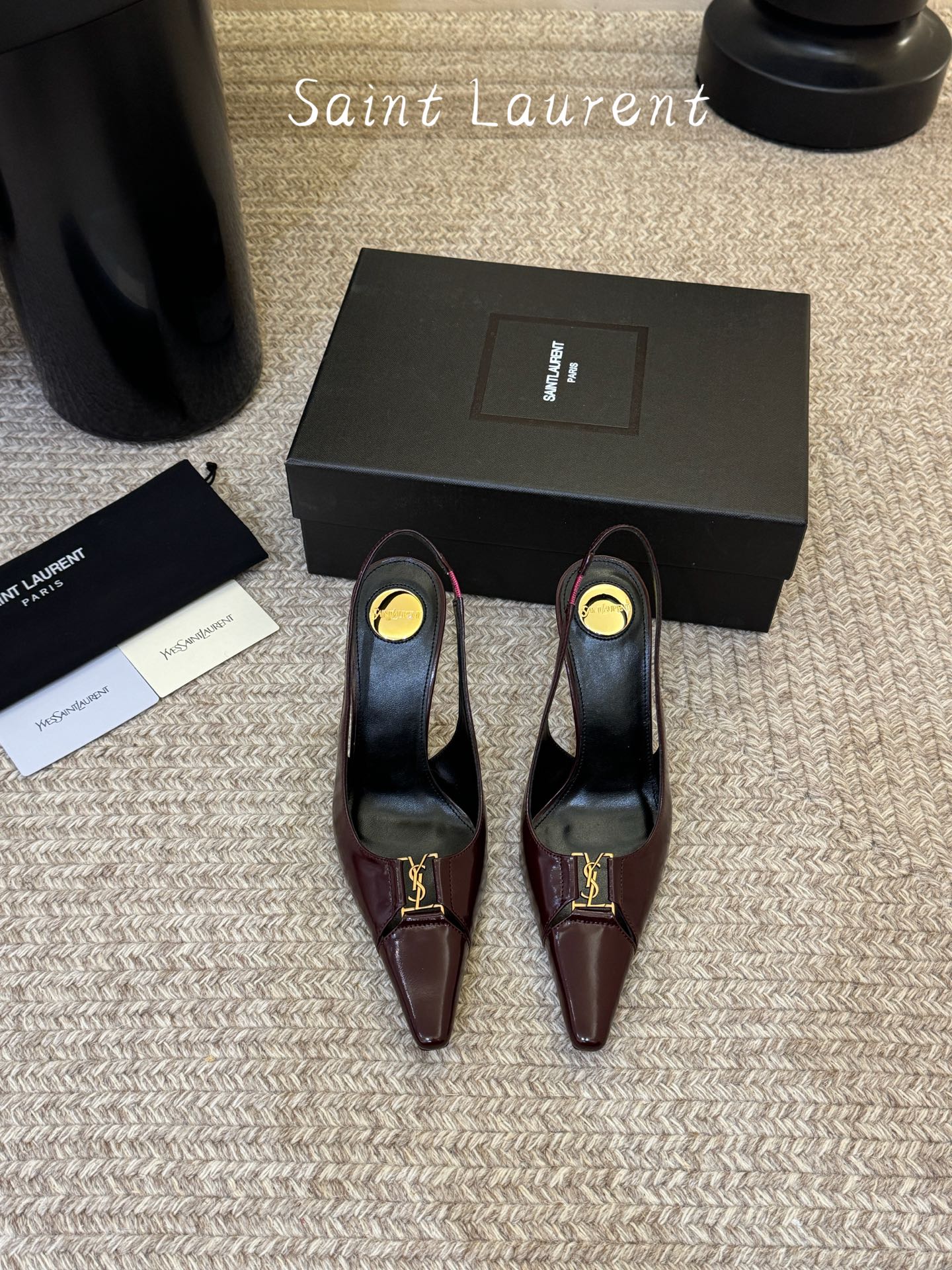 saint laurent 26ss ysl 尖头后空高跟鞋单鞋上脚特别稳，超跟脚，放心入！鞋跟是重新开