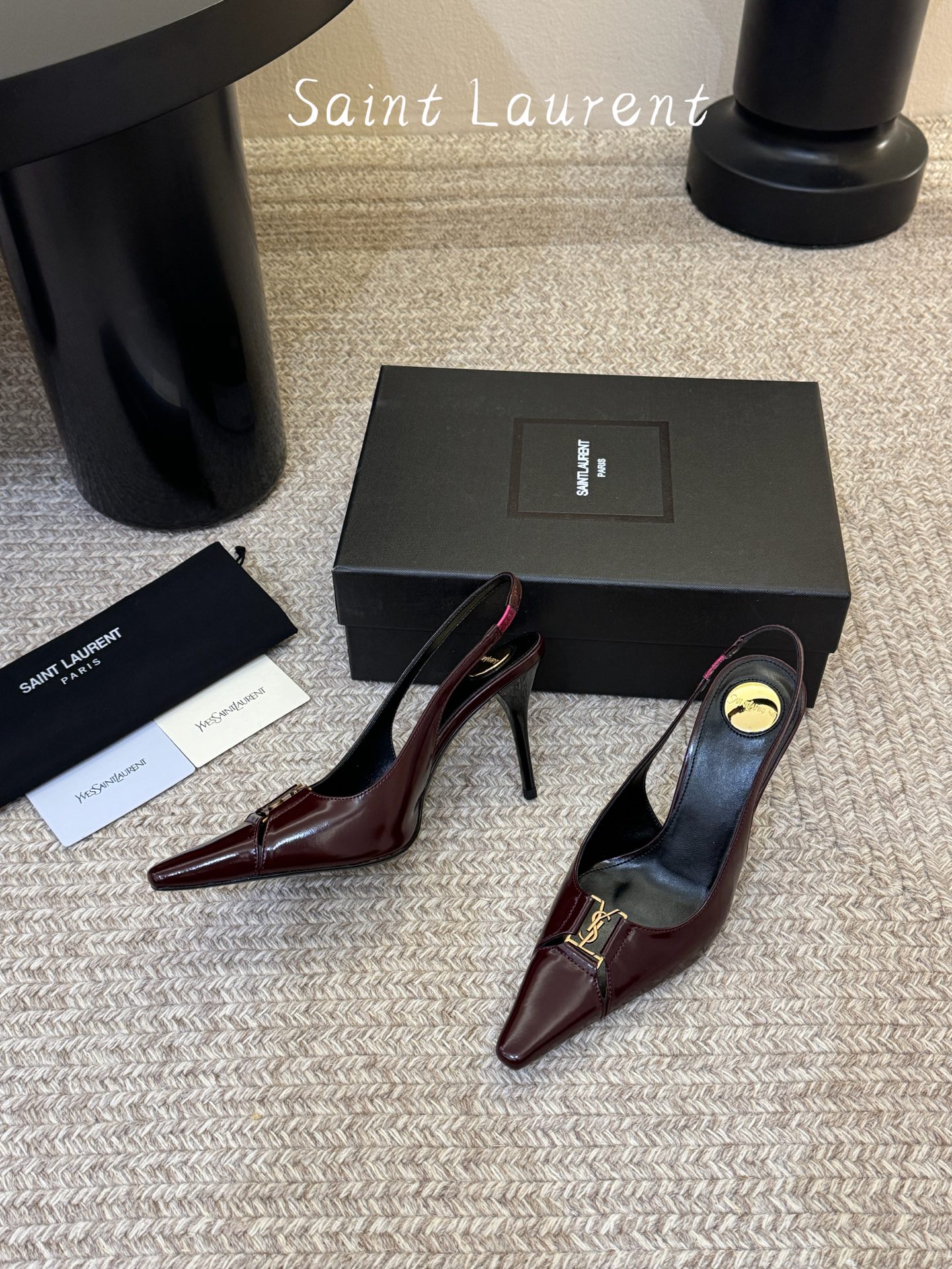 saint laurent 26ss ysl 尖头后空高跟鞋单鞋上脚特别稳，超跟脚，放心入！鞋跟是重新开