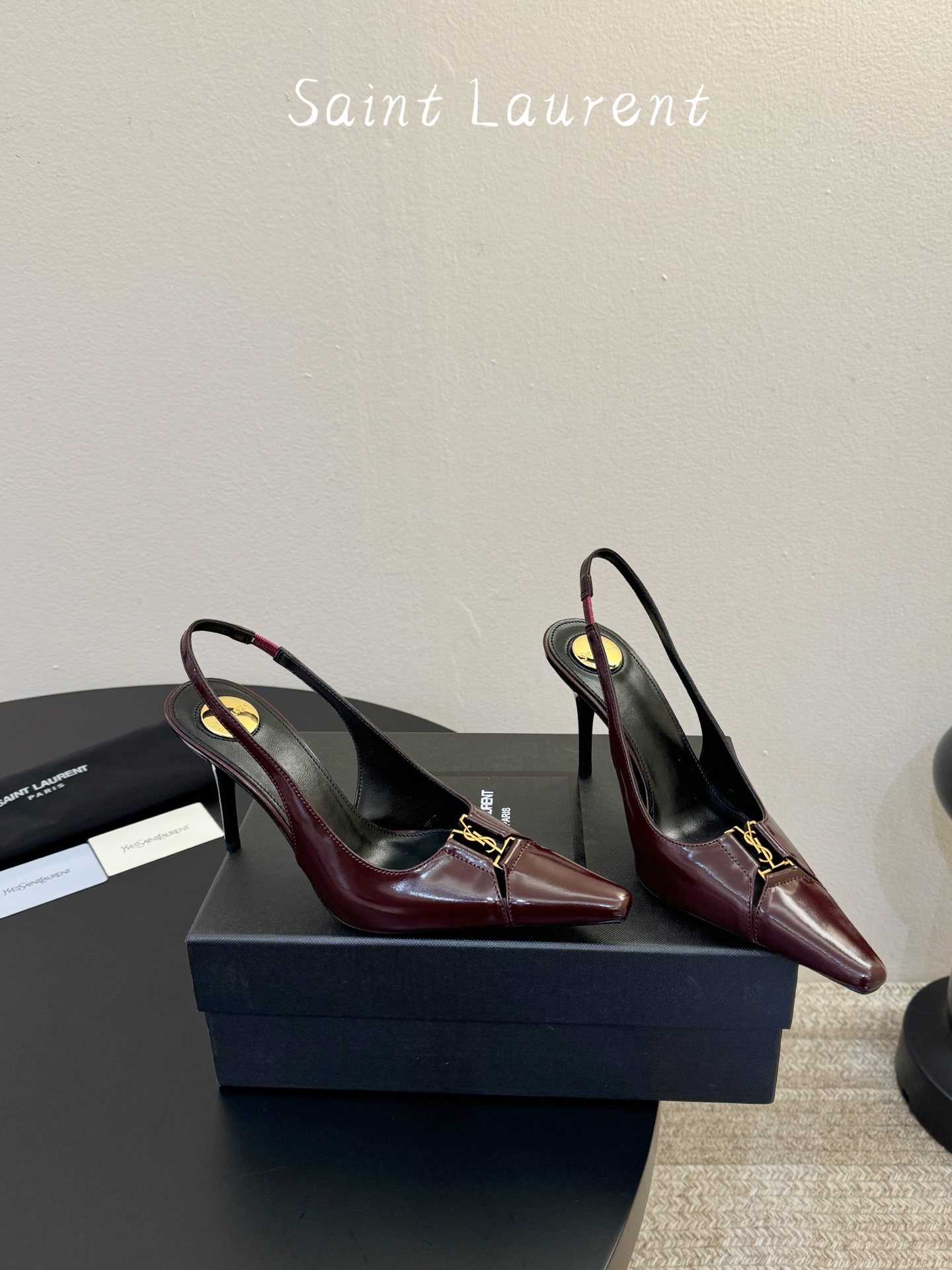 saint laurent 26ss ysl 尖头后空高跟鞋单鞋上脚特别稳，超跟脚，放心入！鞋跟是重新开