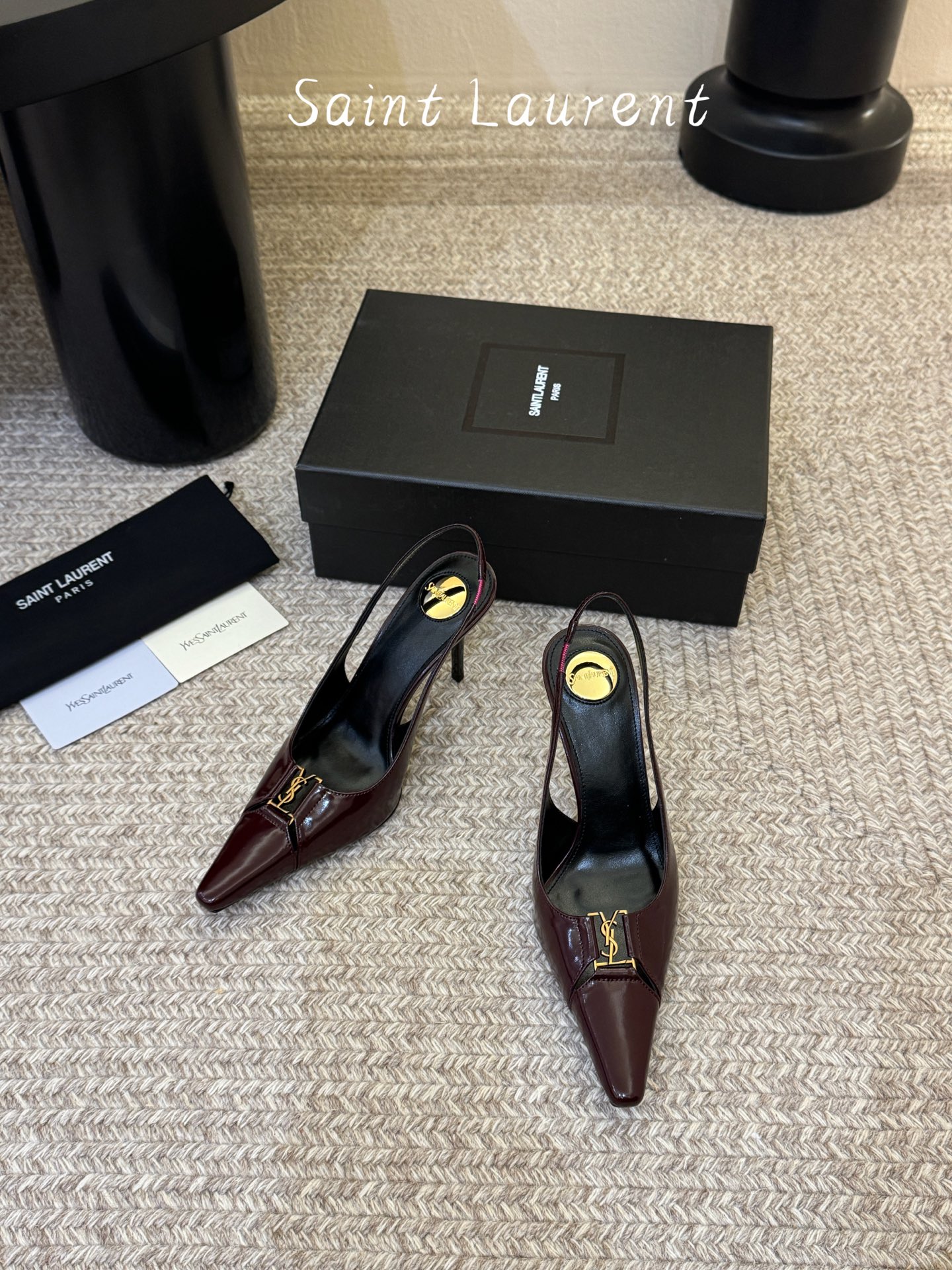 saint laurent 26ss ysl 尖头后空高跟鞋单鞋上脚特别稳，超跟脚，放心入！鞋跟是重新开