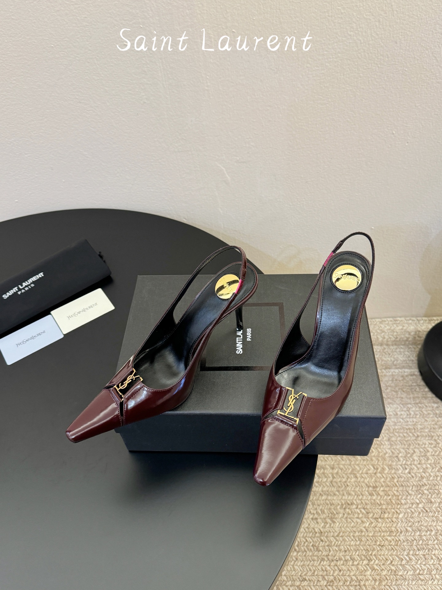 saint laurent 26ss ysl 尖头后空高跟鞋单鞋上脚特别稳，超跟脚，放心入！鞋跟是重新开