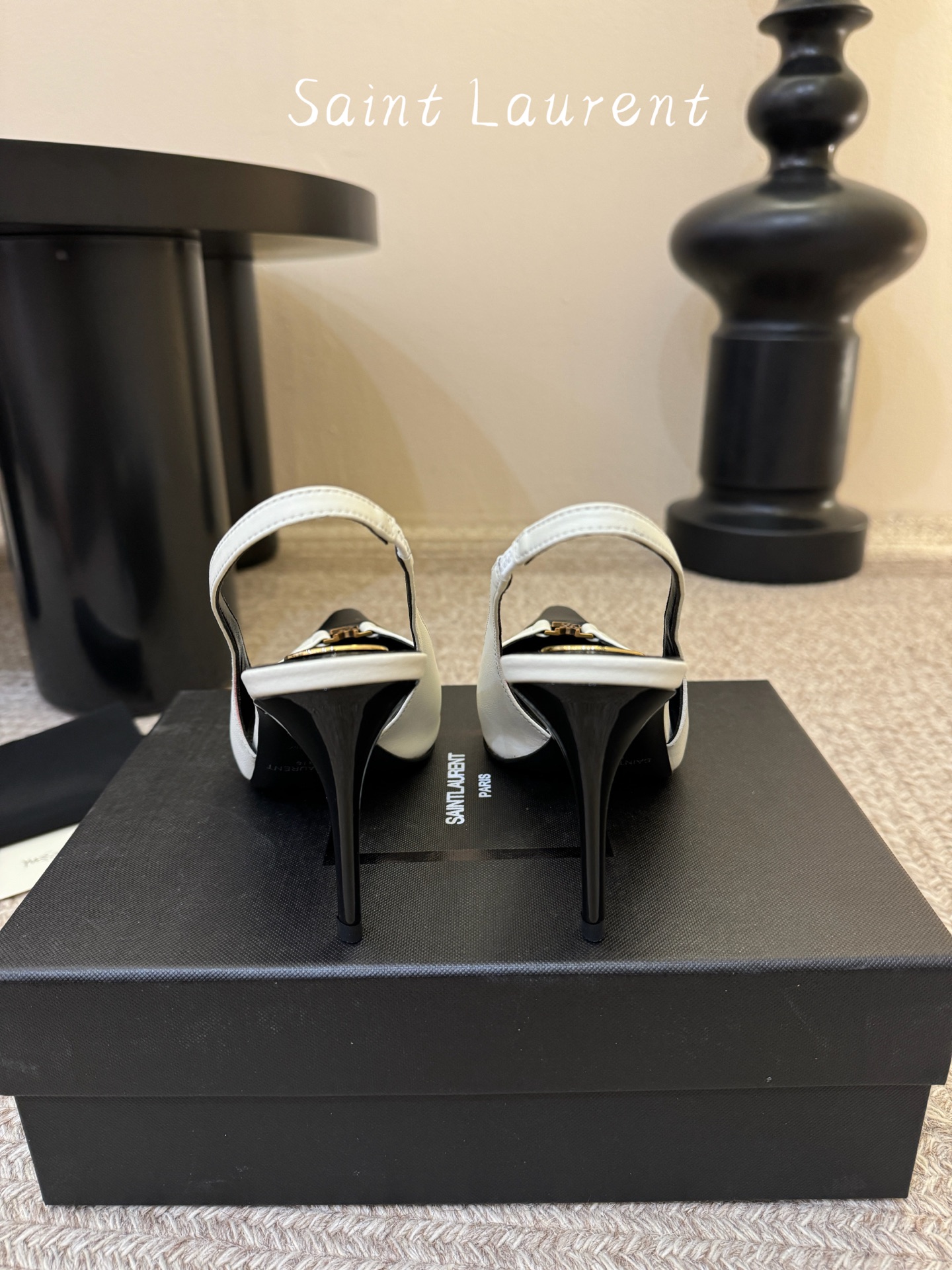 saint laurent 26ss ysl 尖头后空高跟鞋单鞋上脚特别稳，超跟脚，放心入！鞋跟是重新开