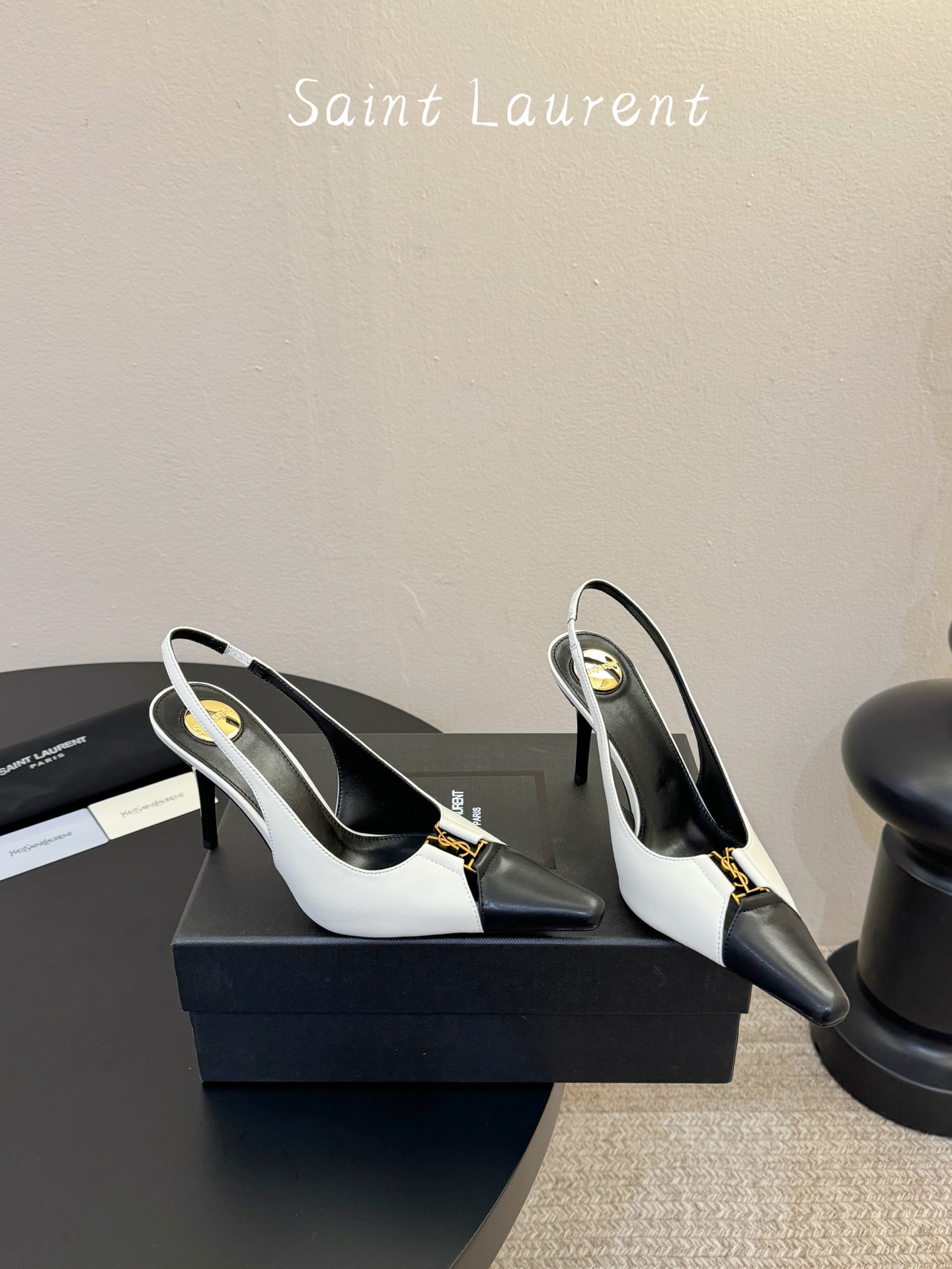 saint laurent 26ss ysl 尖头后空高跟鞋单鞋上脚特别稳，超跟脚，放心入！鞋跟是重新开
