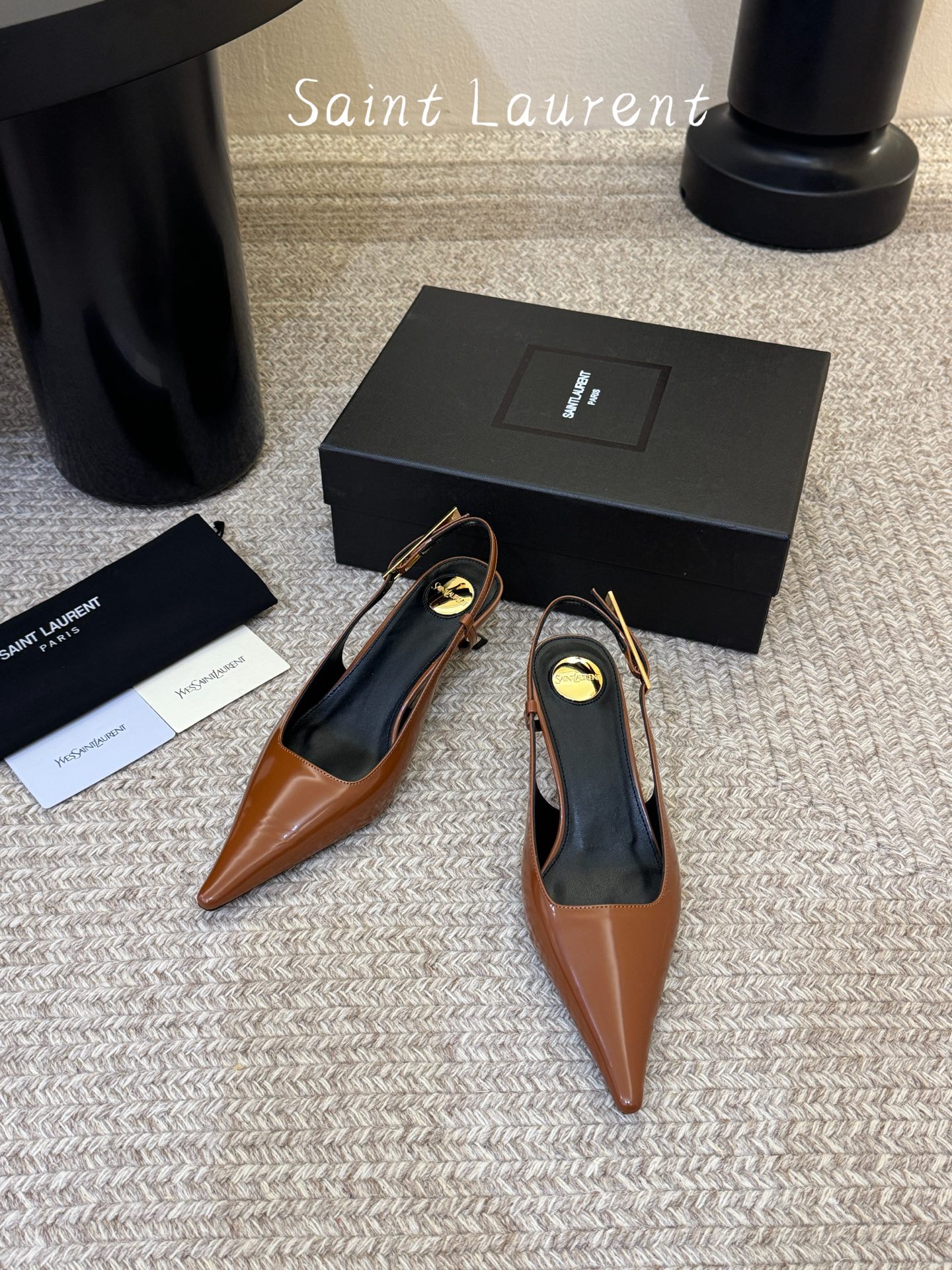 saint laurent 26ss ysl 尖头后空高跟鞋单鞋上脚特别稳，超跟脚，放心入！鞋跟是重新开