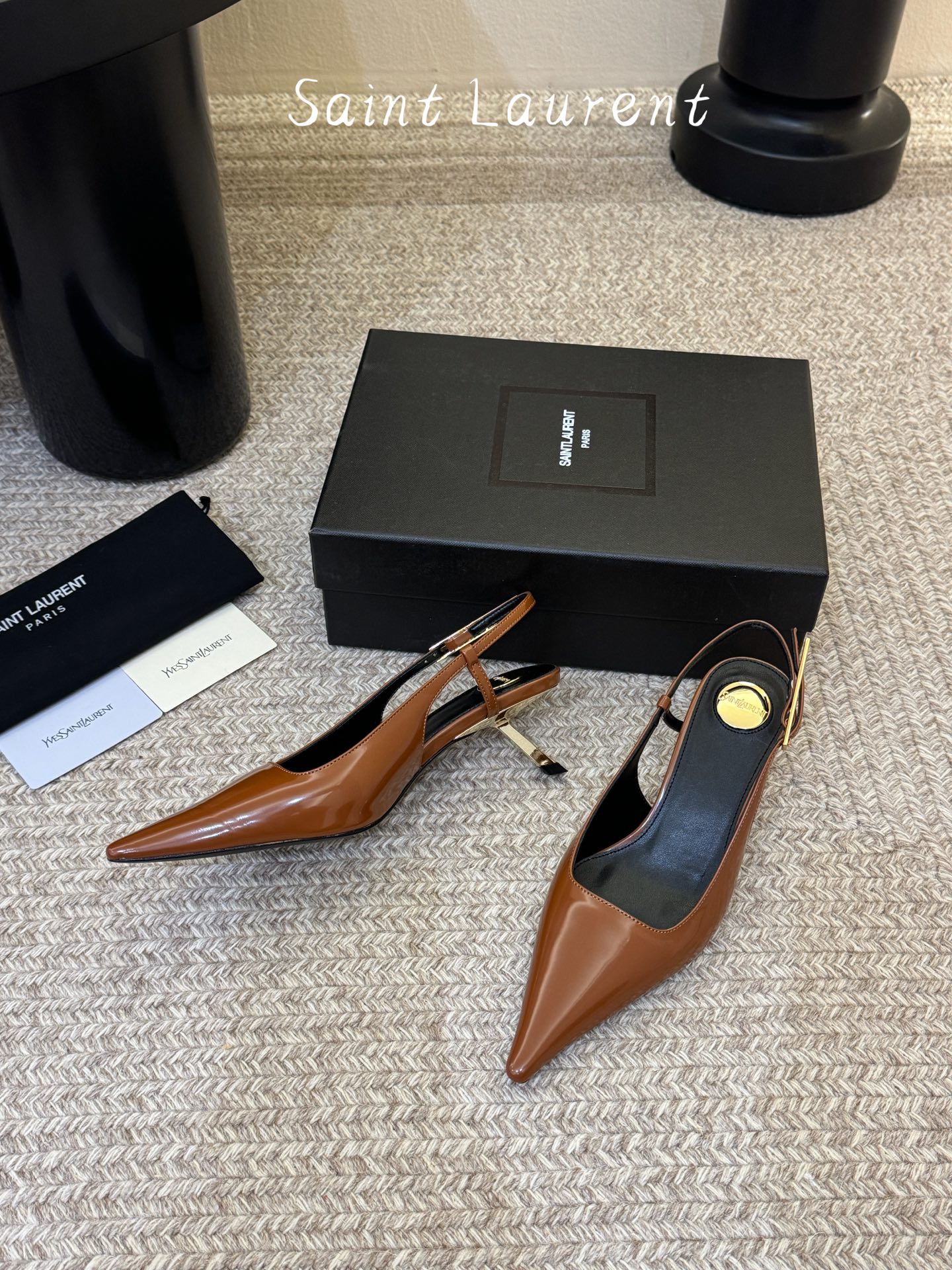 saint laurent 26ss ysl 尖头后空高跟鞋单鞋上脚特别稳，超跟脚，放心入！鞋跟是重新开