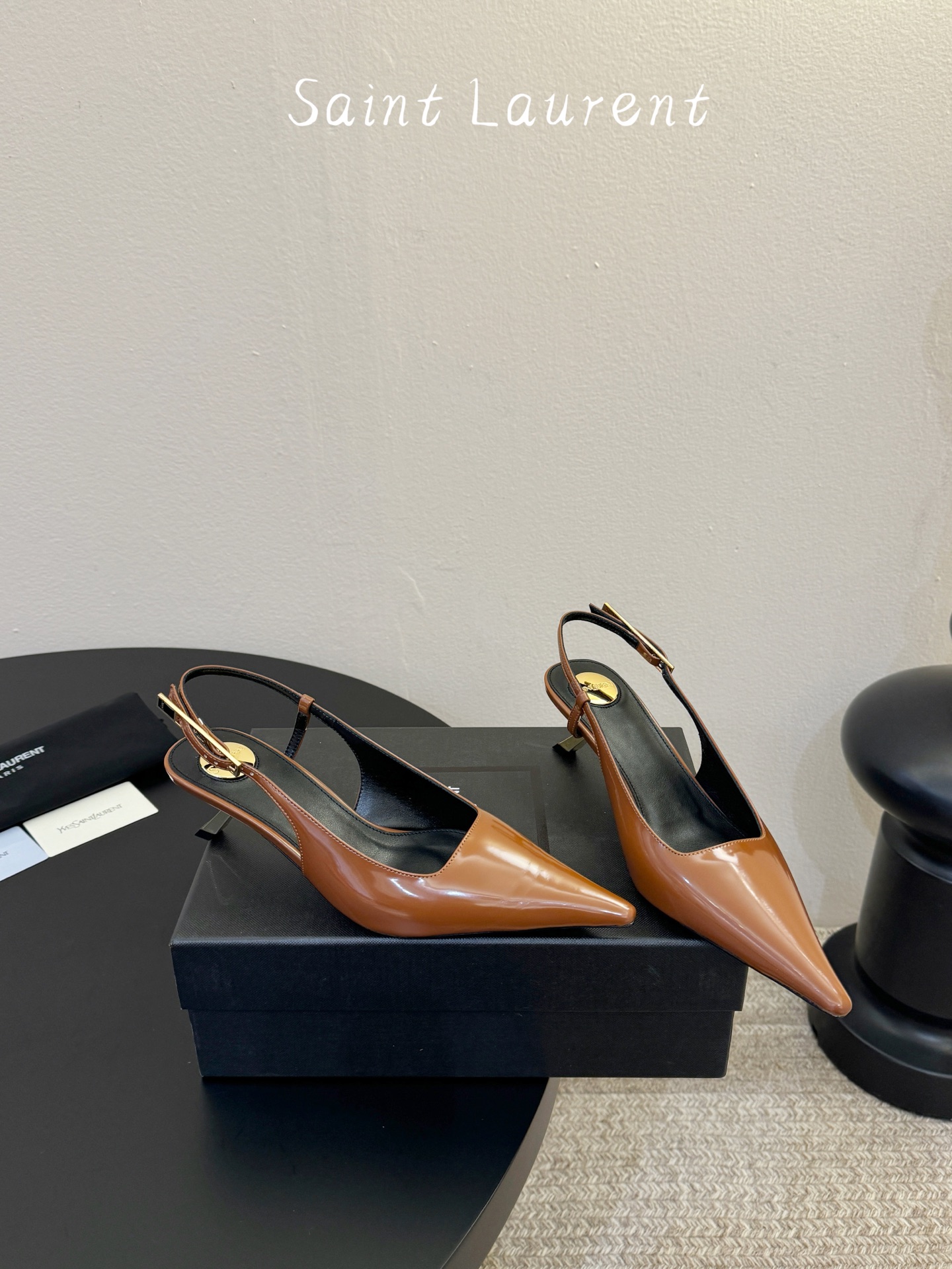 saint laurent 26ss ysl 尖头后空高跟鞋单鞋上脚特别稳，超跟脚，放心入！鞋跟是重新开