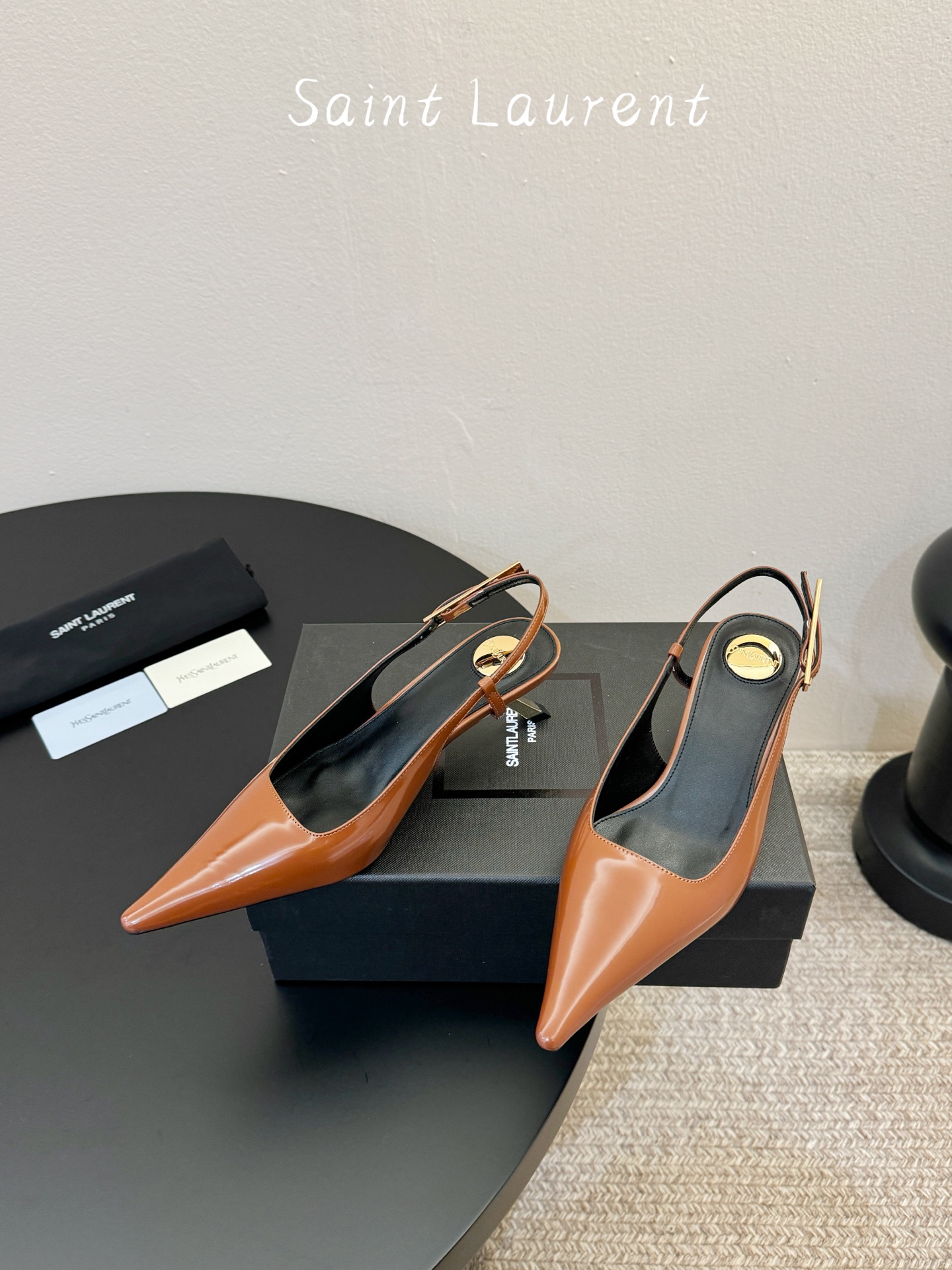 saint laurent 26ss ysl 尖头后空高跟鞋单鞋上脚特别稳，超跟脚，放心入！鞋跟是重新开