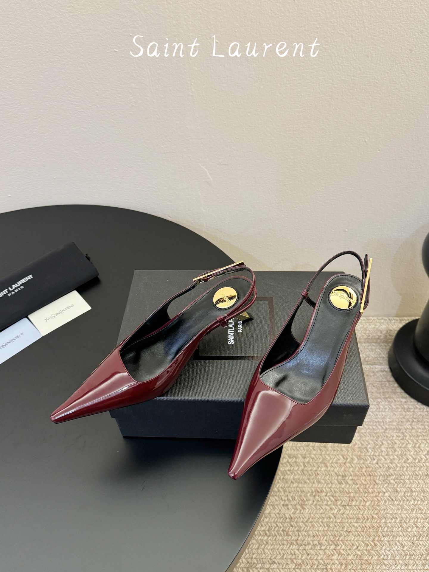 saint laurent 26ss ysl 尖头后空高跟鞋单鞋上脚特别稳，超跟脚，放心入！鞋跟是重新开