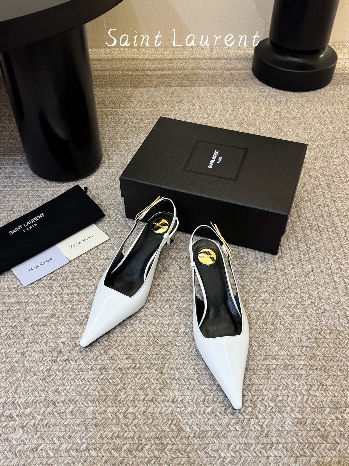 saint laurent 26ss ysl 尖头后空高跟鞋单鞋上脚特别稳，超跟脚，放心入！鞋跟是重新开