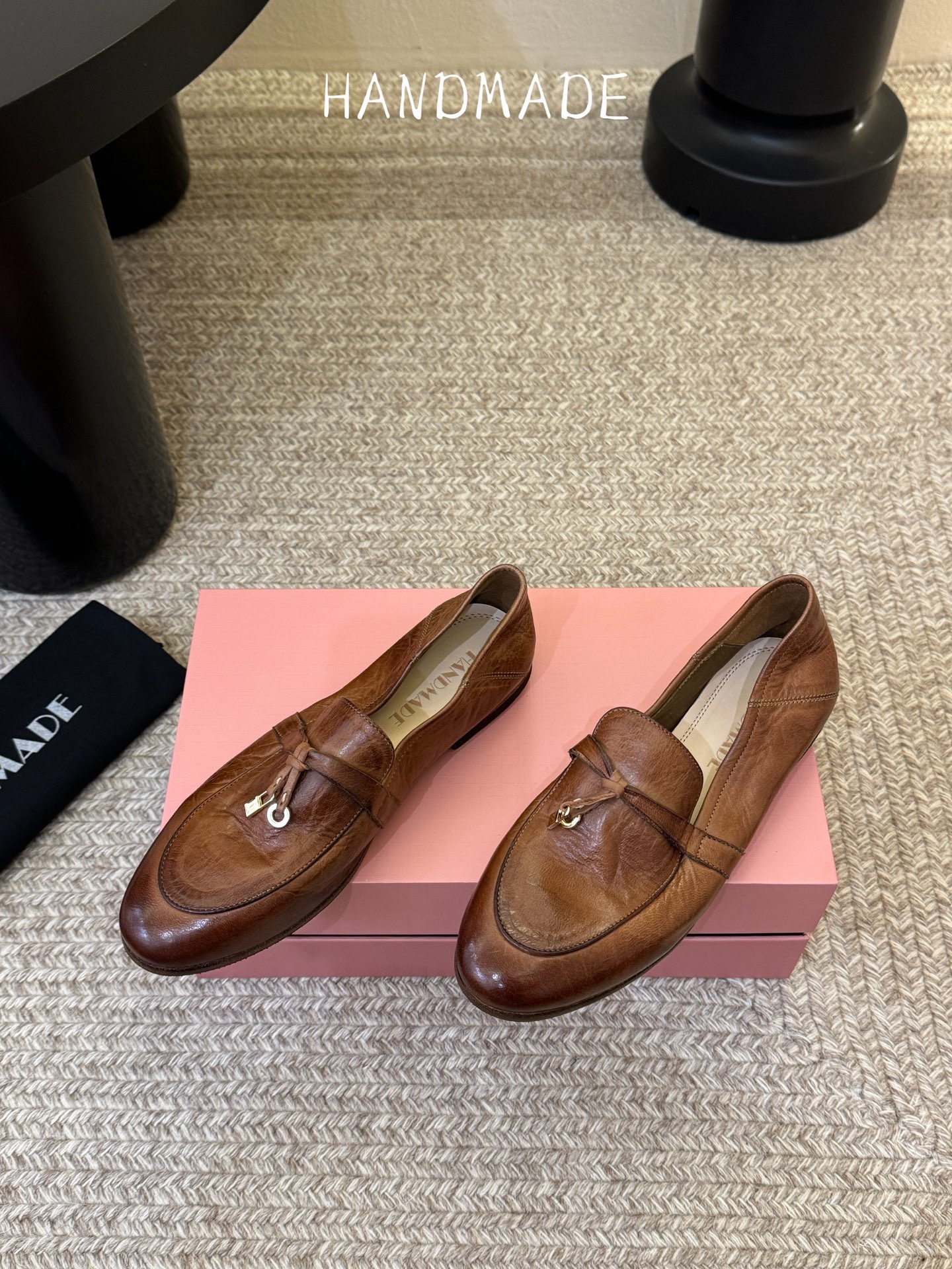 顶级HANDMADE独家新品最高版本买手代购1:1完美复刻 平底凉鞋单鞋原版开模真皮鞋底 原版套楦鞋型很