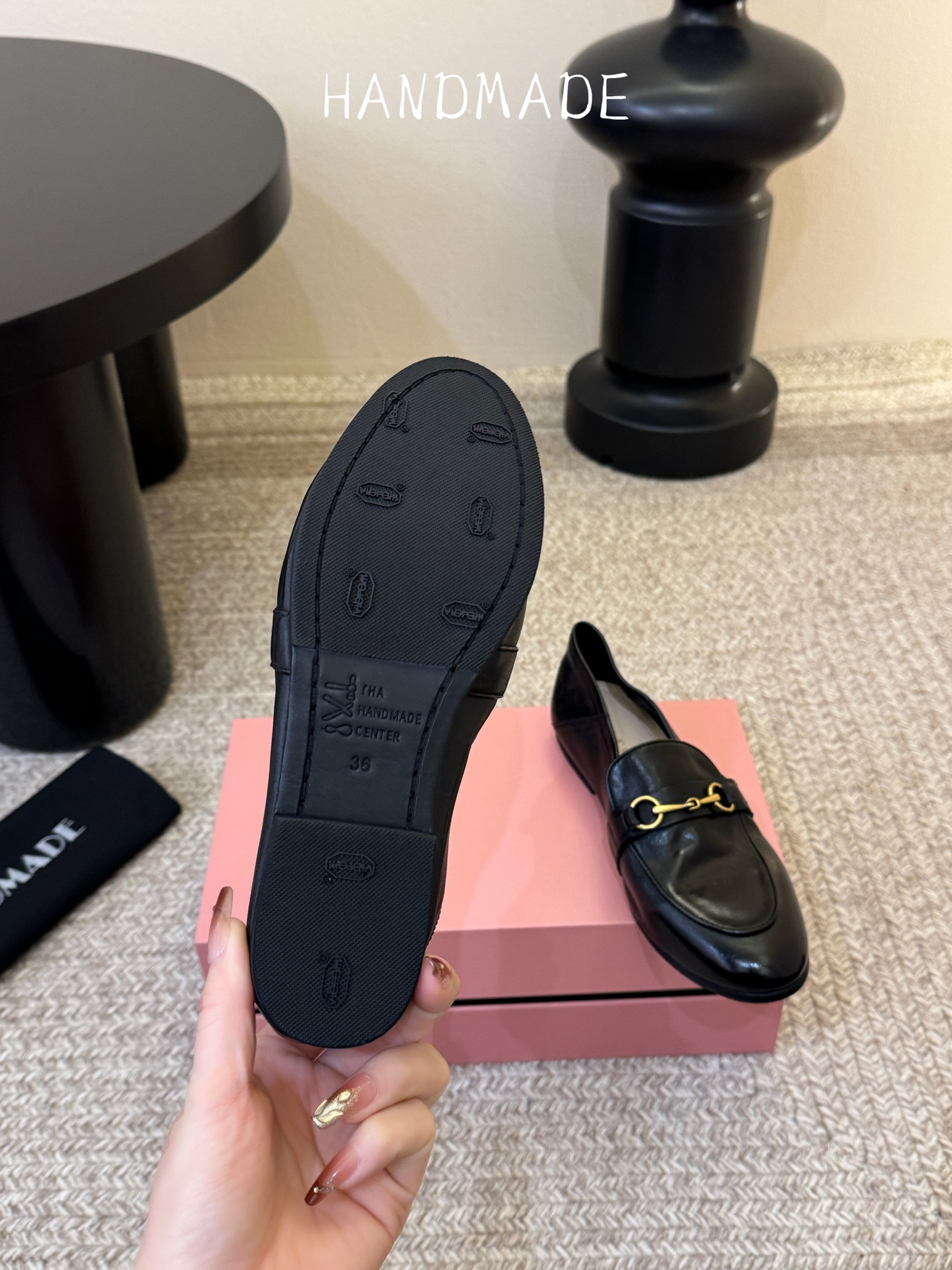 顶级HANDMADE独家新品最高版本买手代购1:1完美复刻 平底凉鞋单鞋原版开模真皮鞋底 原版套楦鞋型很