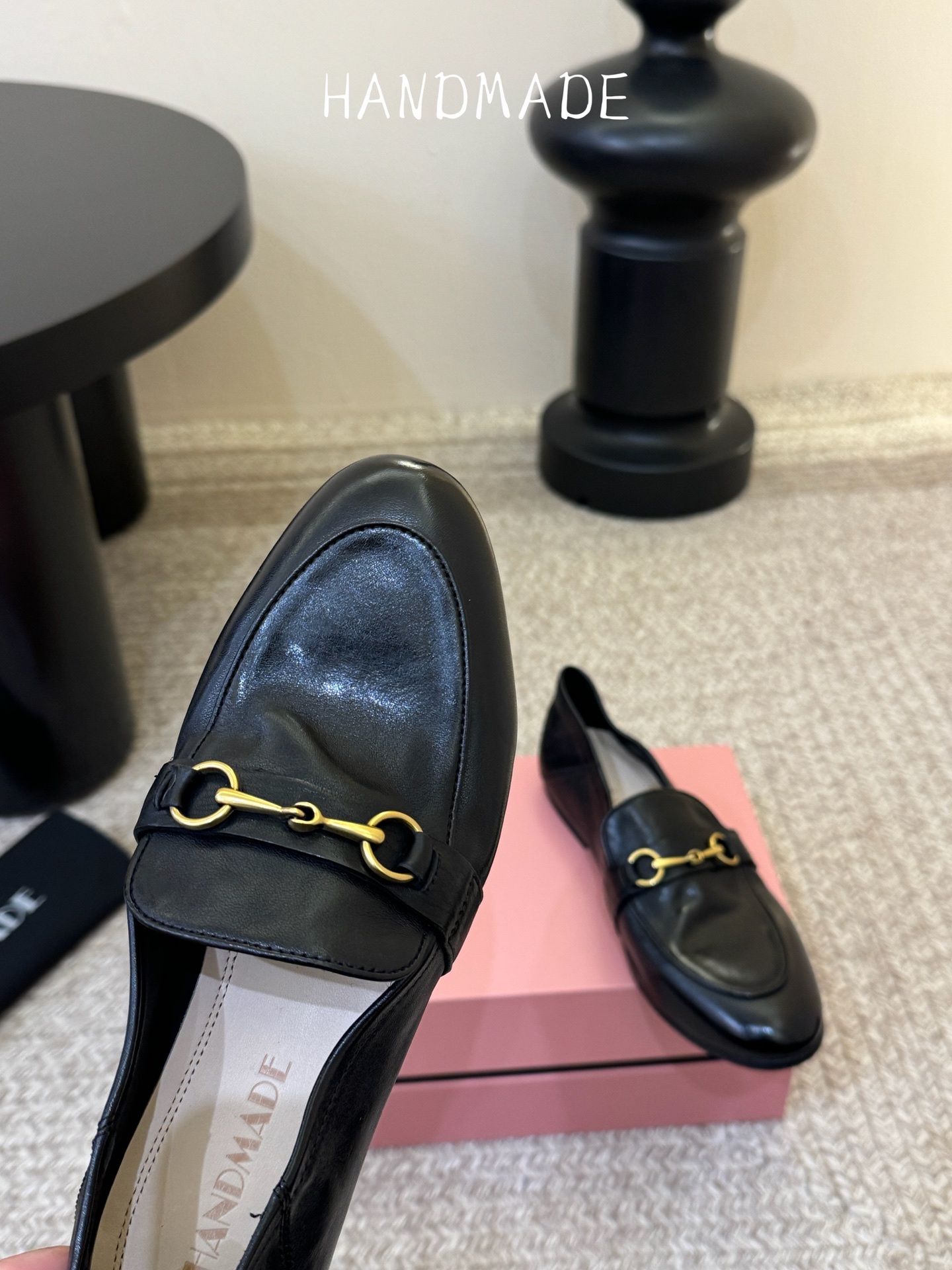 顶级HANDMADE独家新品最高版本买手代购1:1完美复刻 平底凉鞋单鞋原版开模真皮鞋底 原版套楦鞋型很