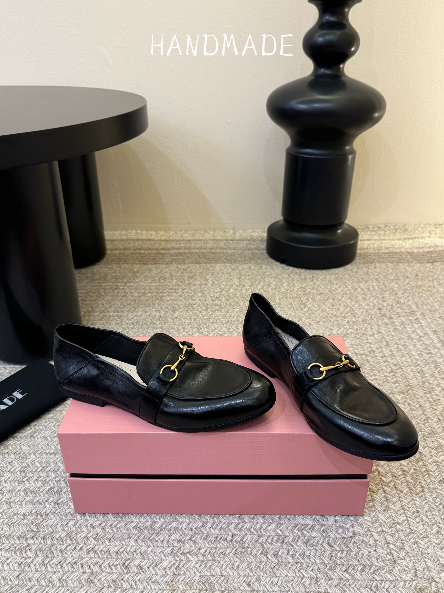 顶级HANDMADE独家新品最高版本买手代购1:1完美复刻 平底凉鞋单鞋原版开模真皮鞋底 原版套楦鞋型很