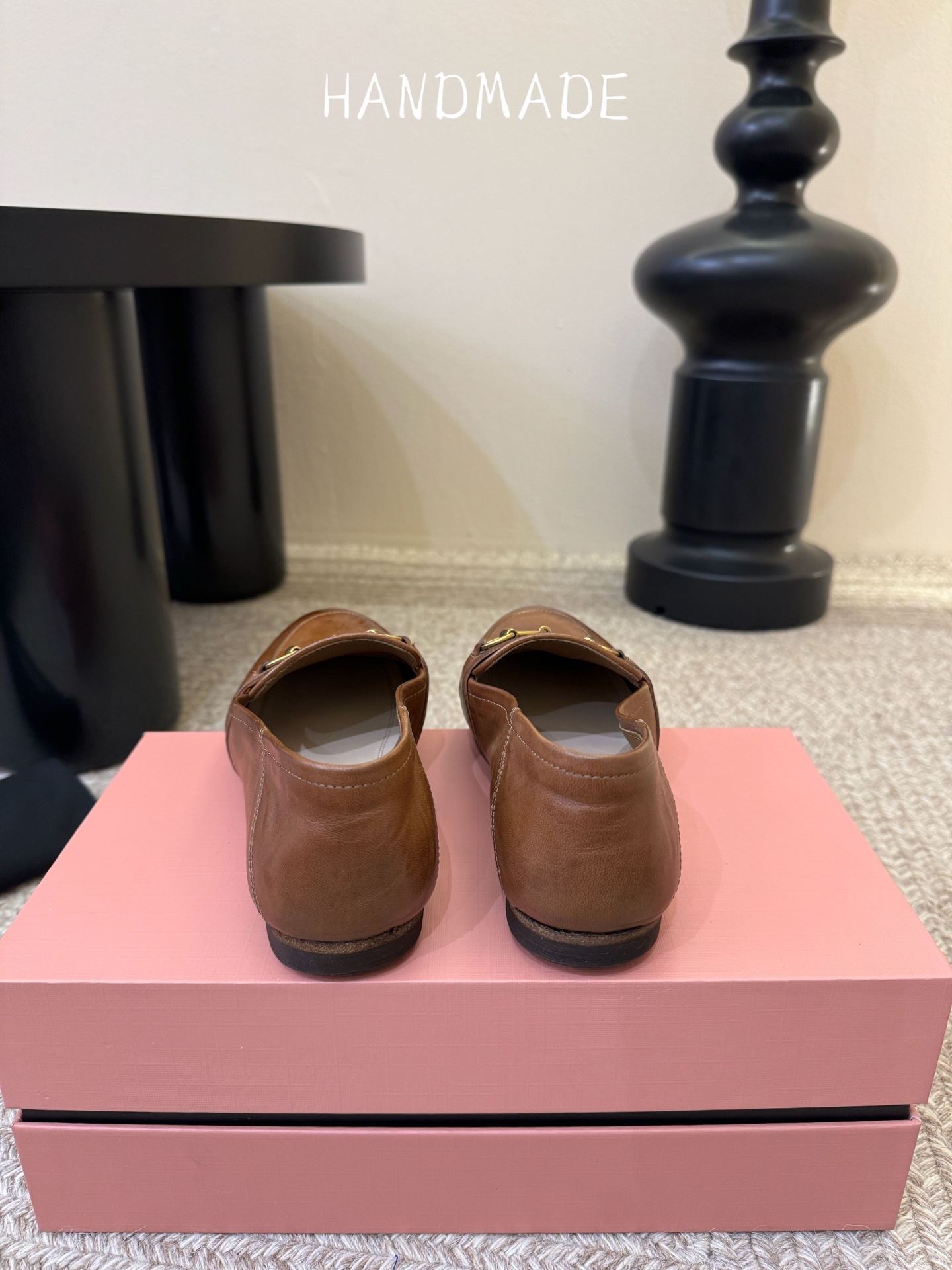 顶级HANDMADE独家新品最高版本买手代购1:1完美复刻 平底凉鞋单鞋原版开模真皮鞋底 原版套楦鞋型很