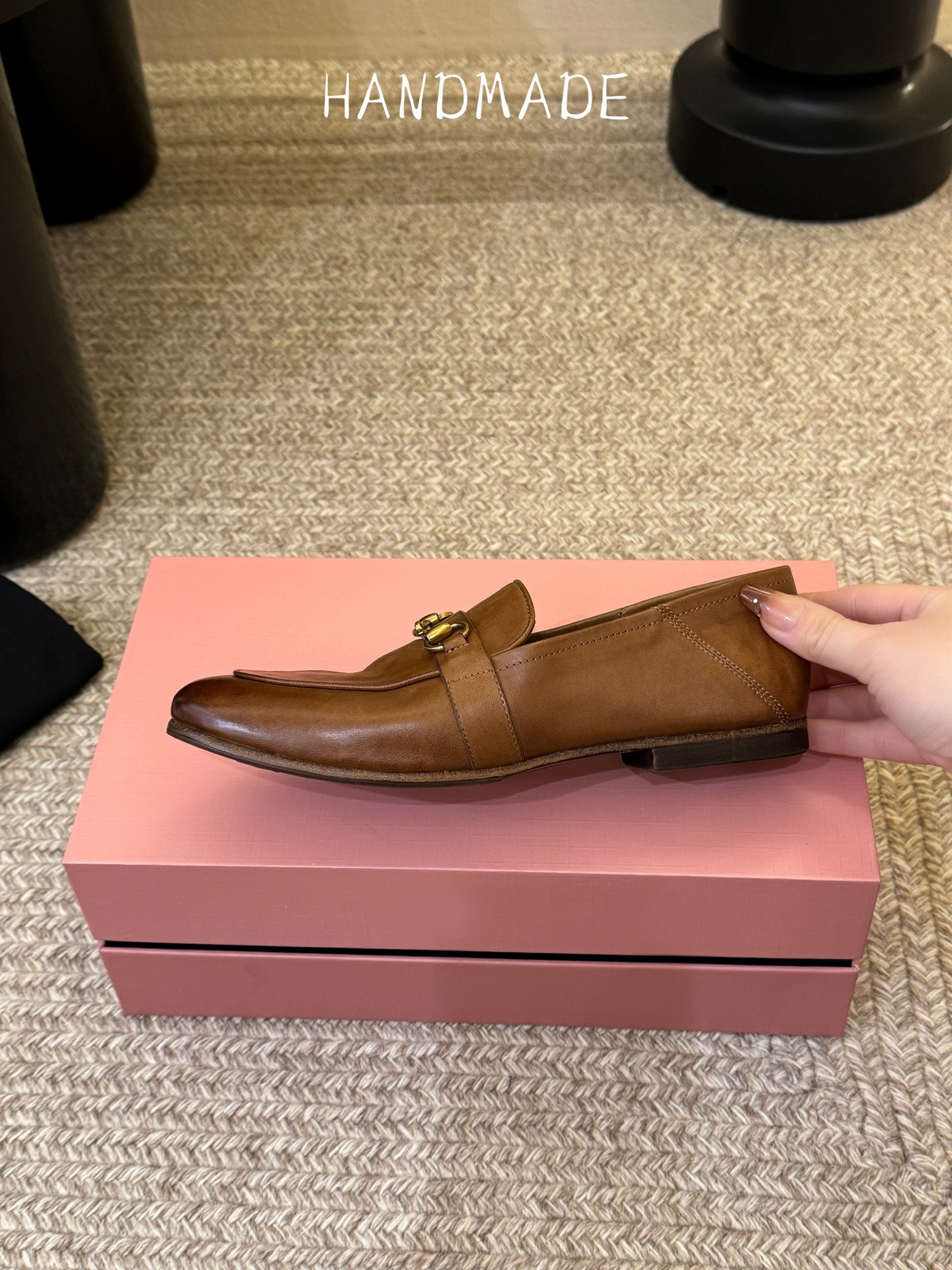 顶级HANDMADE独家新品最高版本买手代购1:1完美复刻 平底凉鞋单鞋原版开模真皮鞋底 原版套楦鞋型很