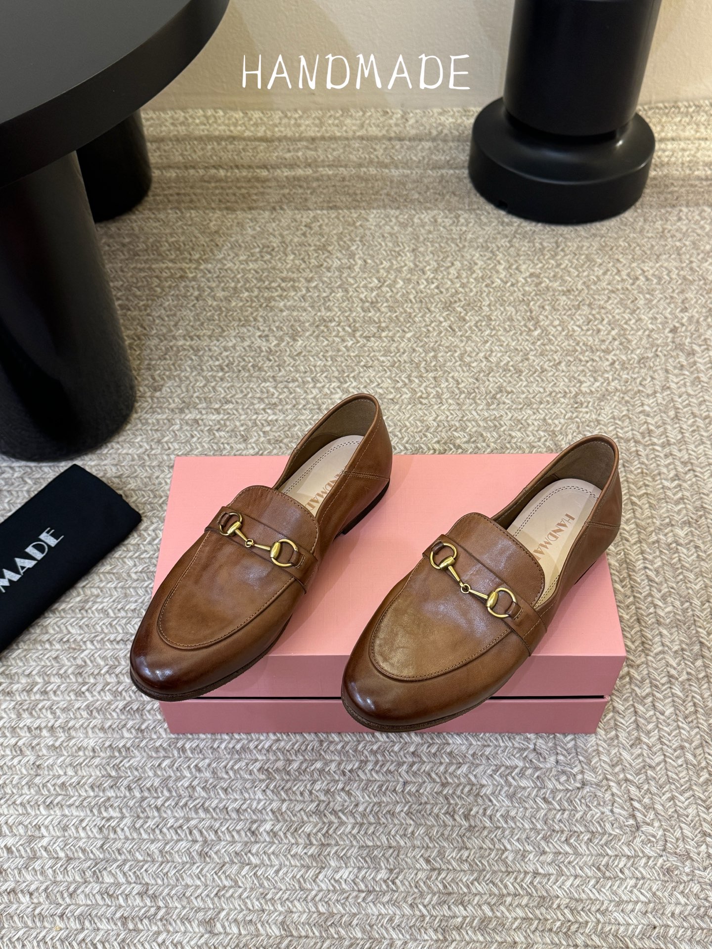 顶级HANDMADE独家新品最高版本买手代购1:1完美复刻 平底凉鞋单鞋原版开模真皮鞋底 原版套楦鞋型很