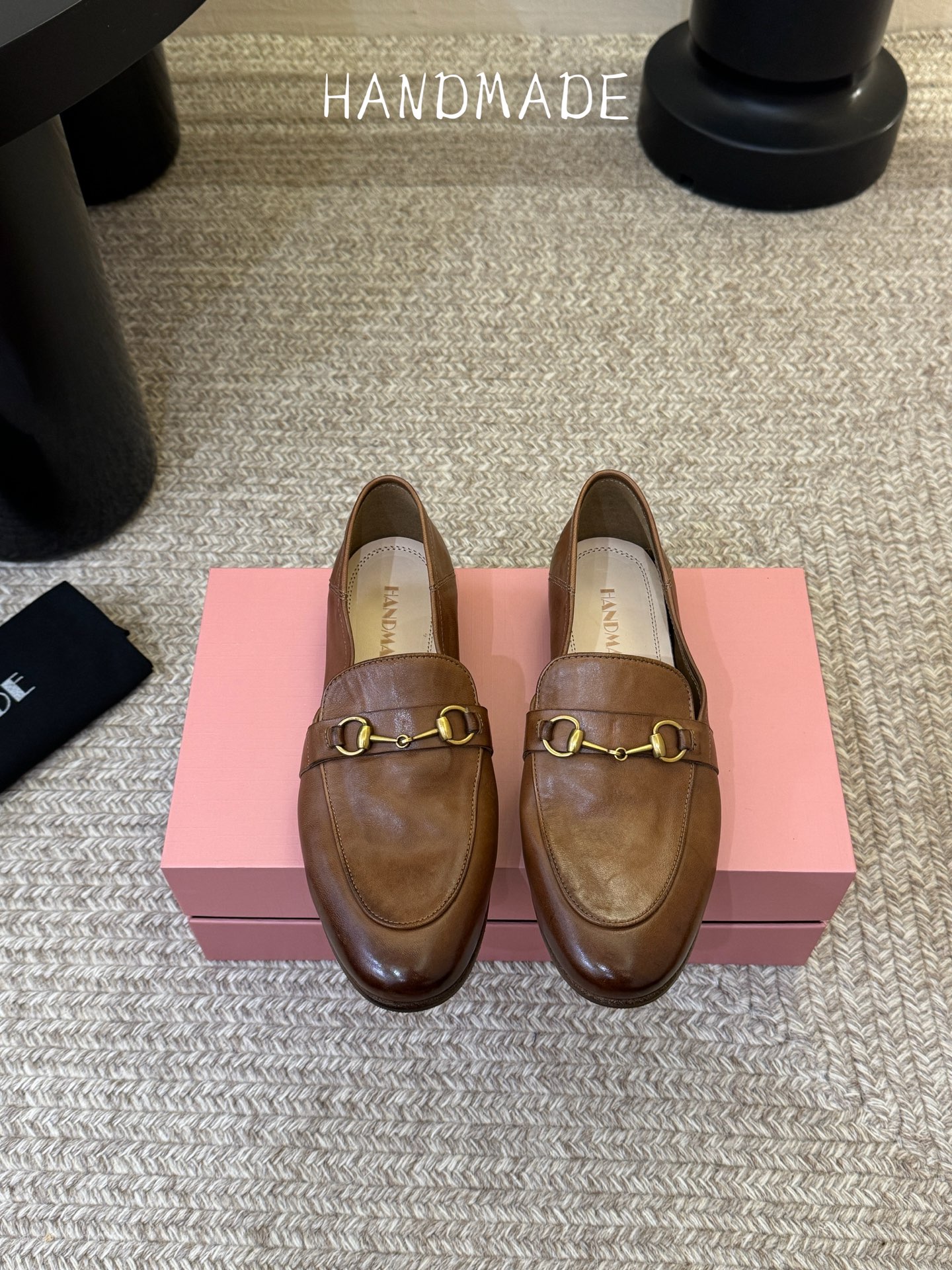 顶级HANDMADE独家新品最高版本买手代购1:1完美复刻 平底凉鞋单鞋原版开模真皮鞋底 原版套楦鞋型很