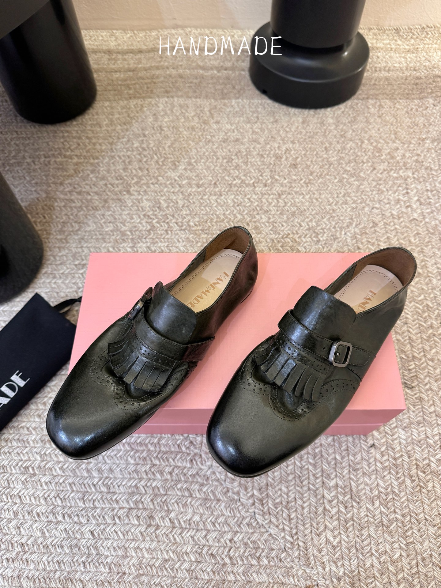 顶级HANDMADE独家新品最高版本买手代购1:1完美复刻 平底凉鞋单鞋原版开模真皮鞋底 原版套楦鞋型很