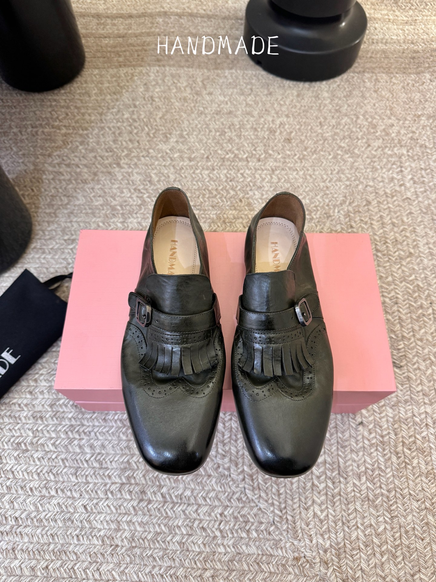 顶级HANDMADE独家新品最高版本买手代购1:1完美复刻 平底凉鞋单鞋原版开模真皮鞋底 原版套楦鞋型很