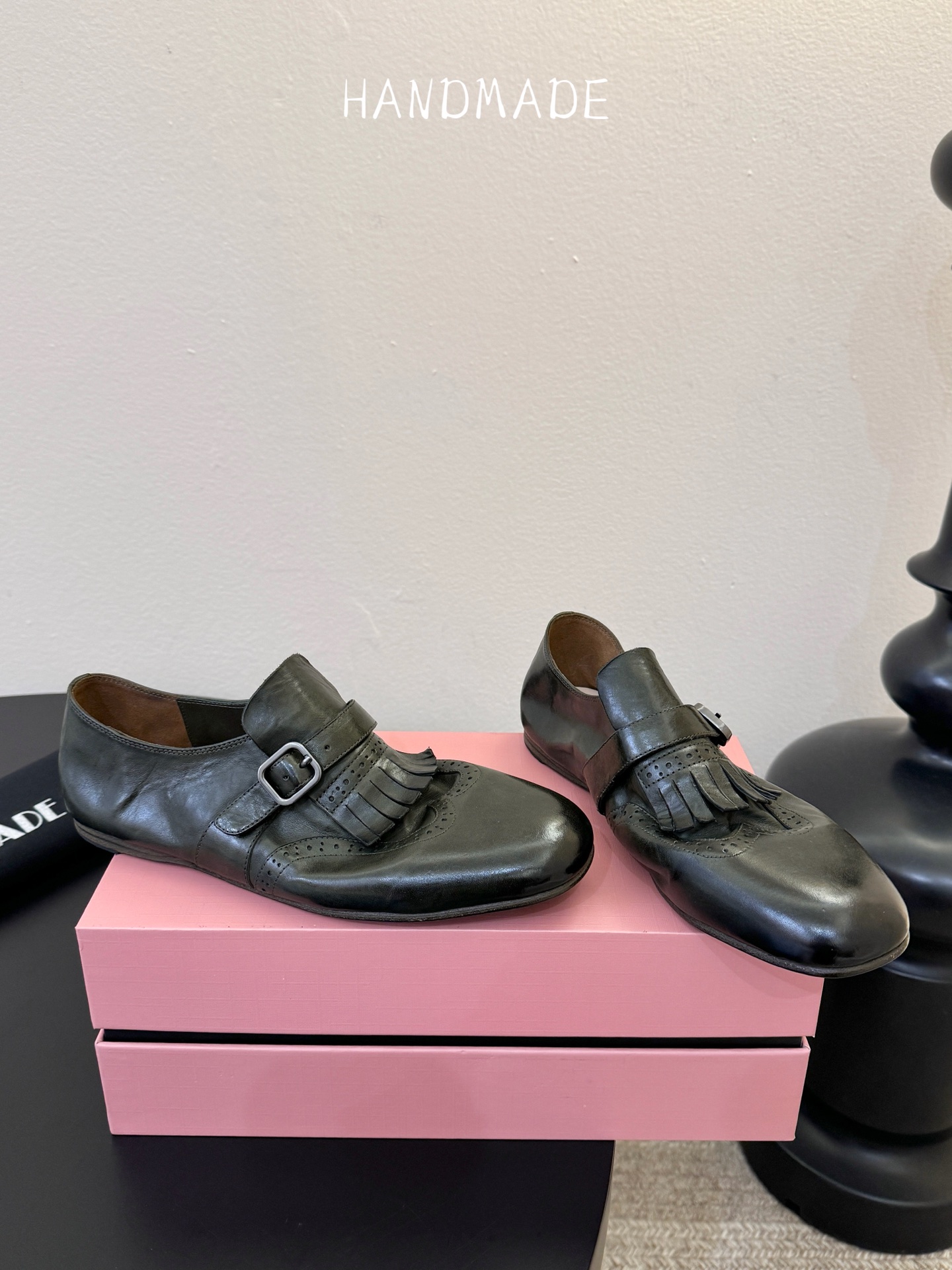 顶级HANDMADE独家新品最高版本买手代购1:1完美复刻 平底凉鞋单鞋原版开模真皮鞋底 原版套楦鞋型很