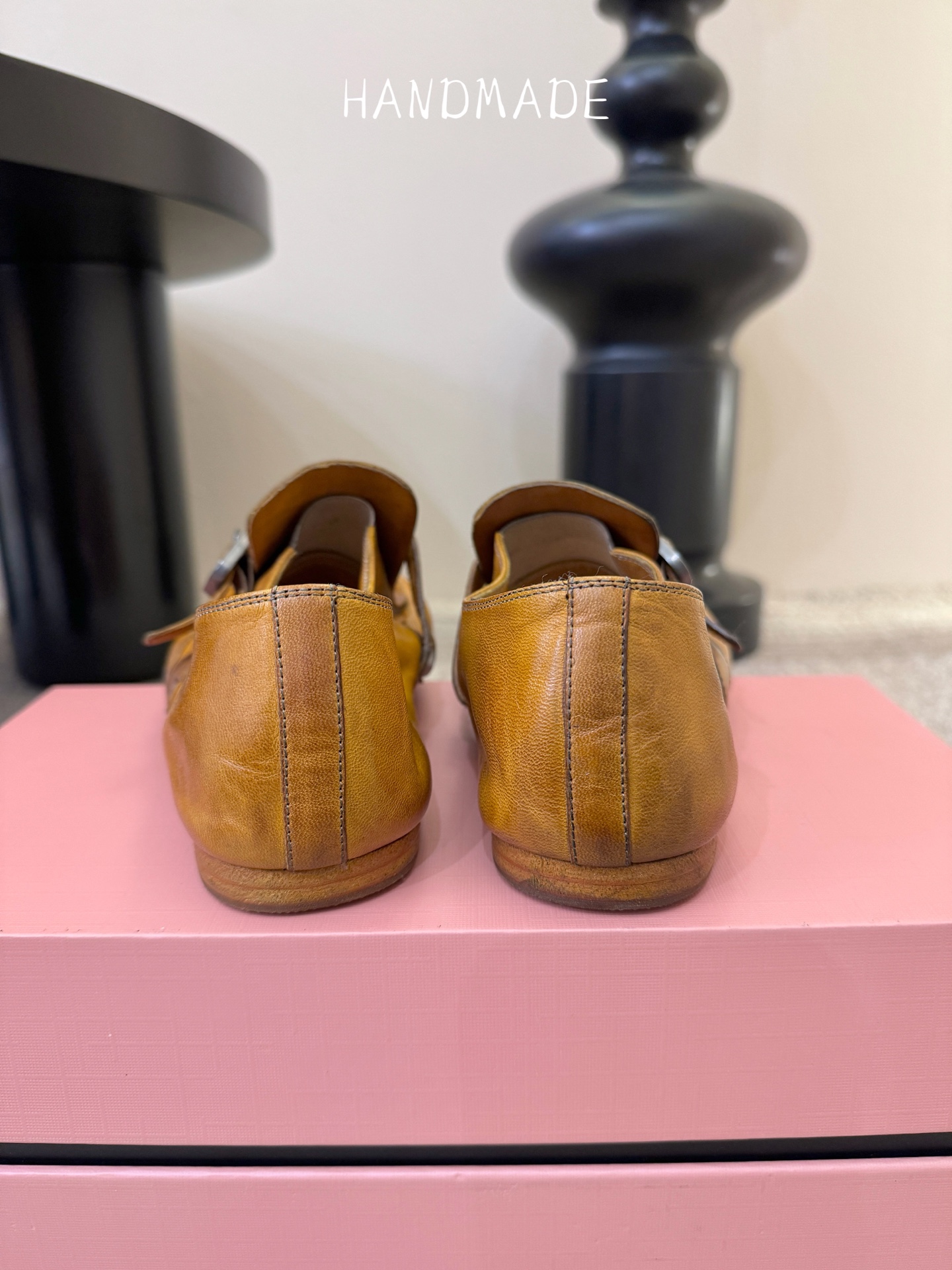 顶级HANDMADE独家新品最高版本买手代购1:1完美复刻 平底凉鞋单鞋原版开模真皮鞋底 原版套楦鞋型很