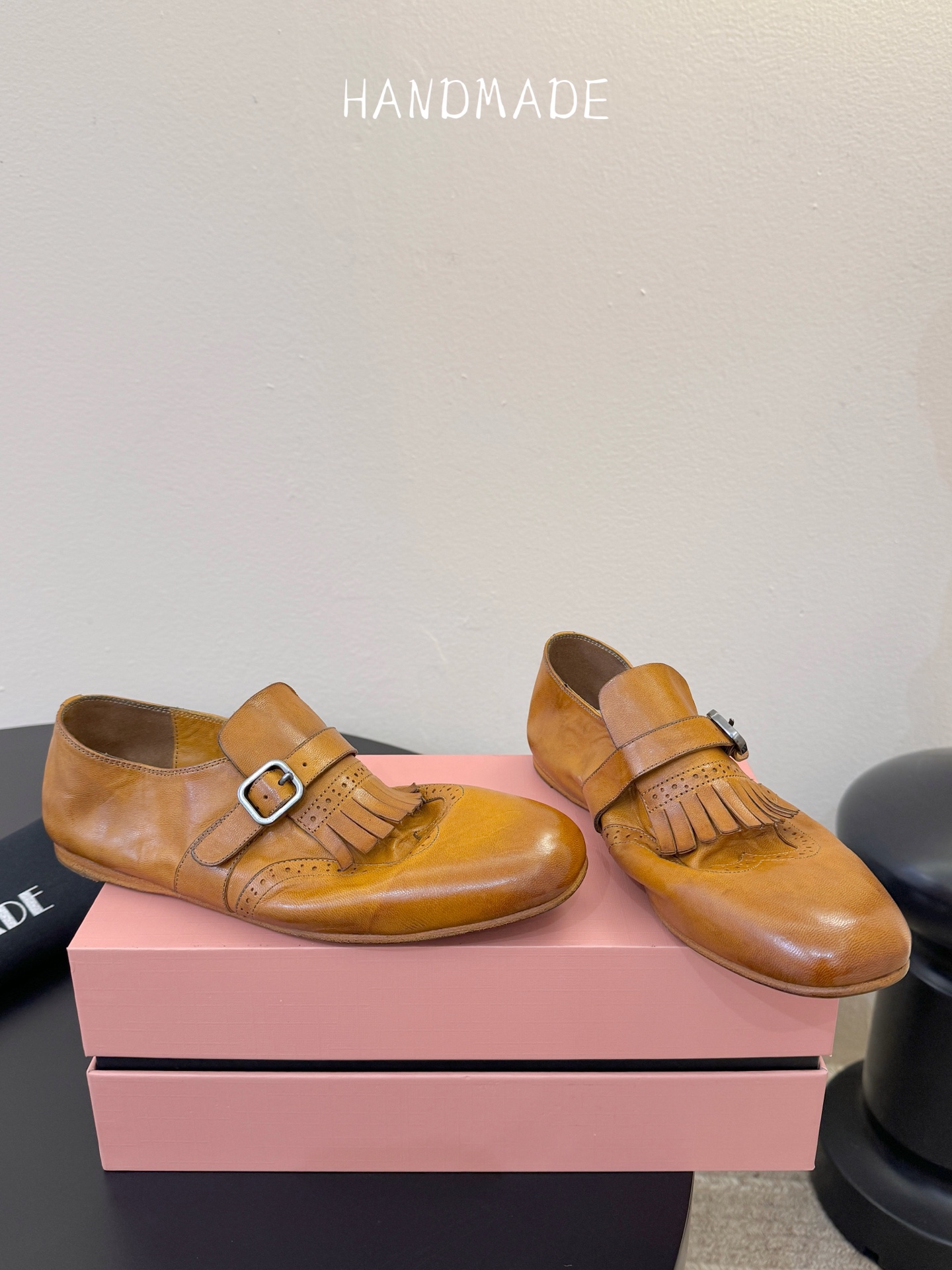 顶级HANDMADE独家新品最高版本买手代购1:1完美复刻 平底凉鞋单鞋原版开模真皮鞋底 原版套楦鞋型很