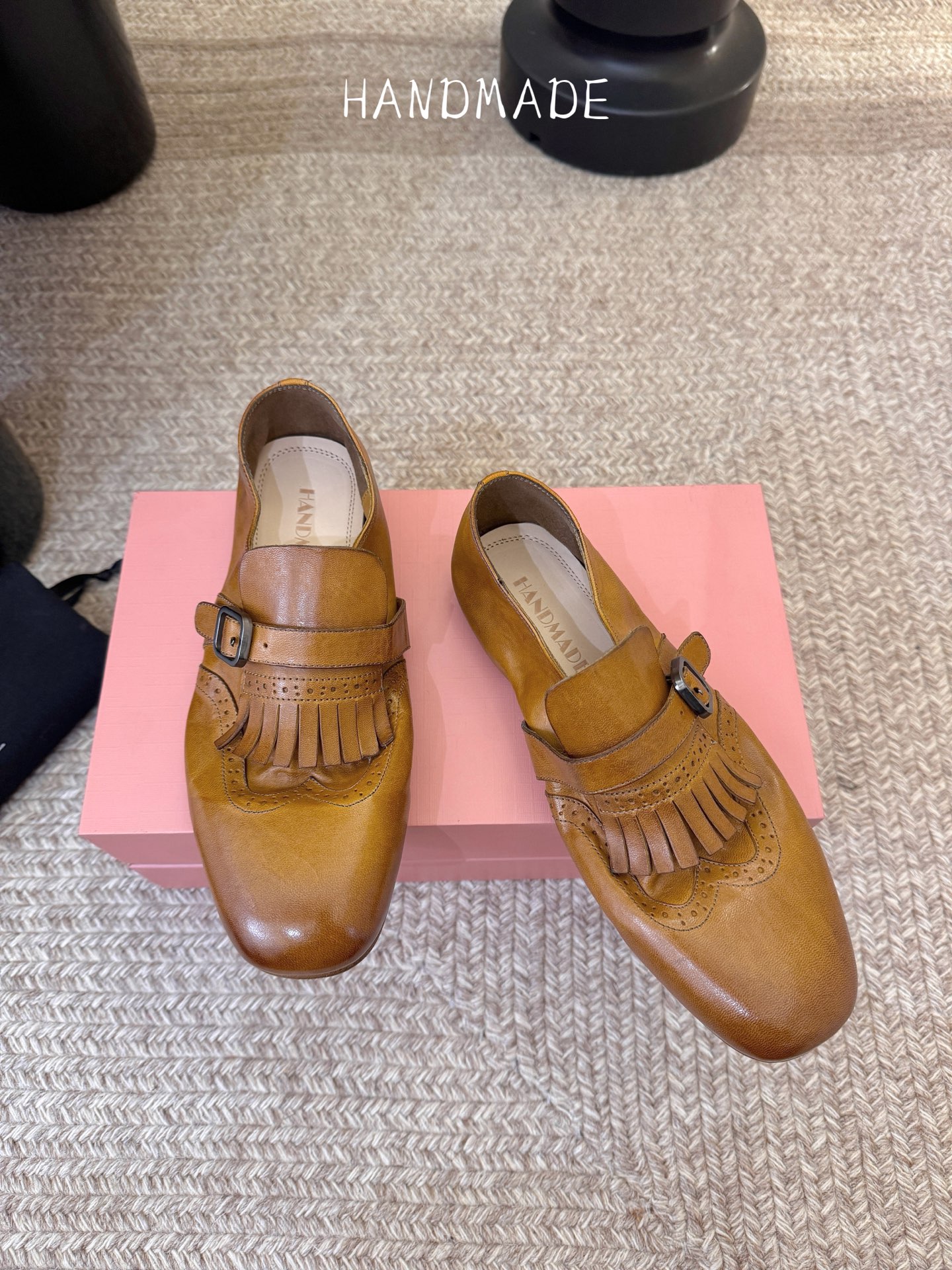 顶级HANDMADE独家新品最高版本买手代购1:1完美复刻 平底凉鞋单鞋原版开模真皮鞋底 原版套楦鞋型很