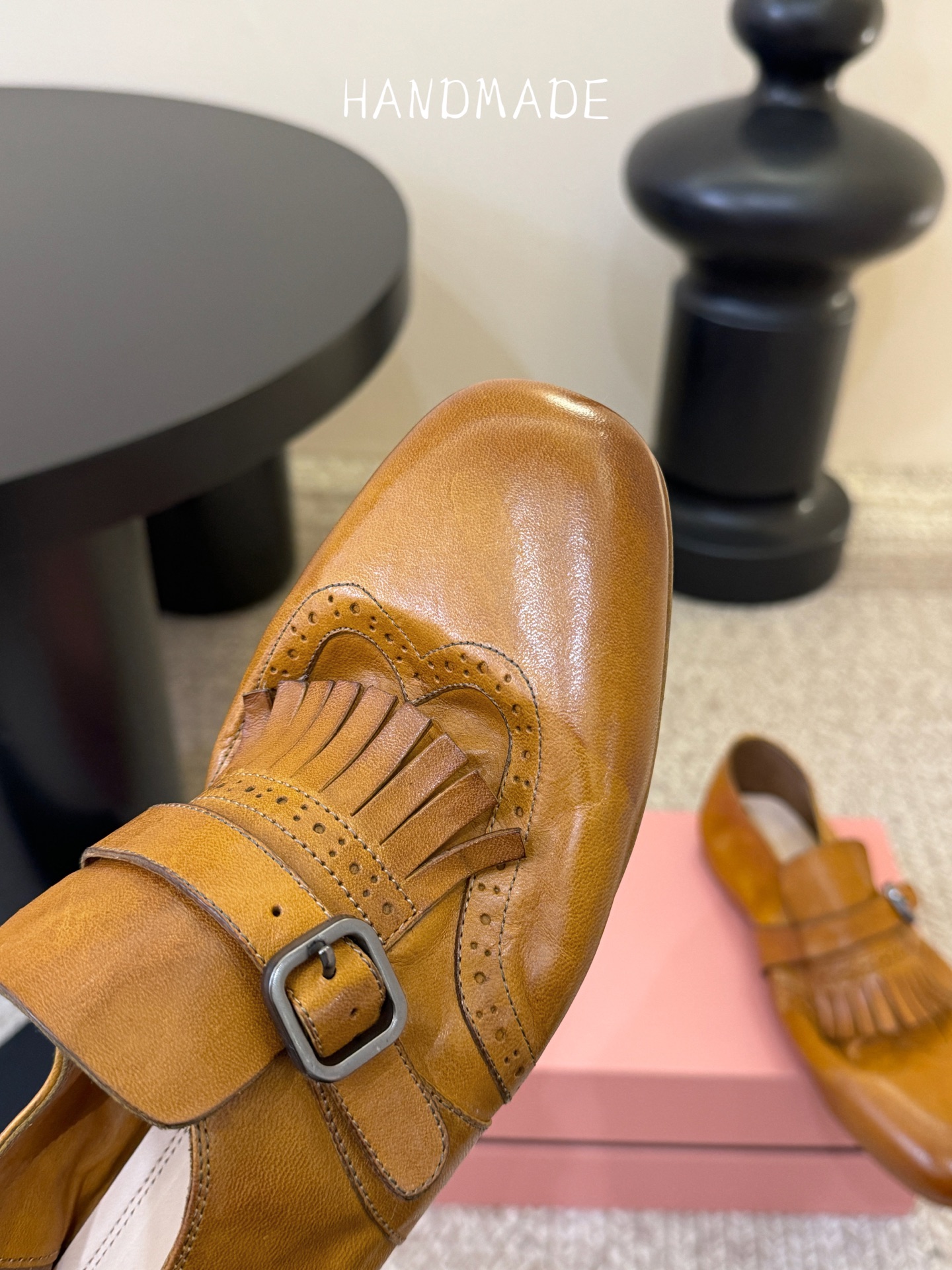 顶级HANDMADE独家新品最高版本买手代购1:1完美复刻 平底凉鞋单鞋原版开模真皮鞋底 原版套楦鞋型很