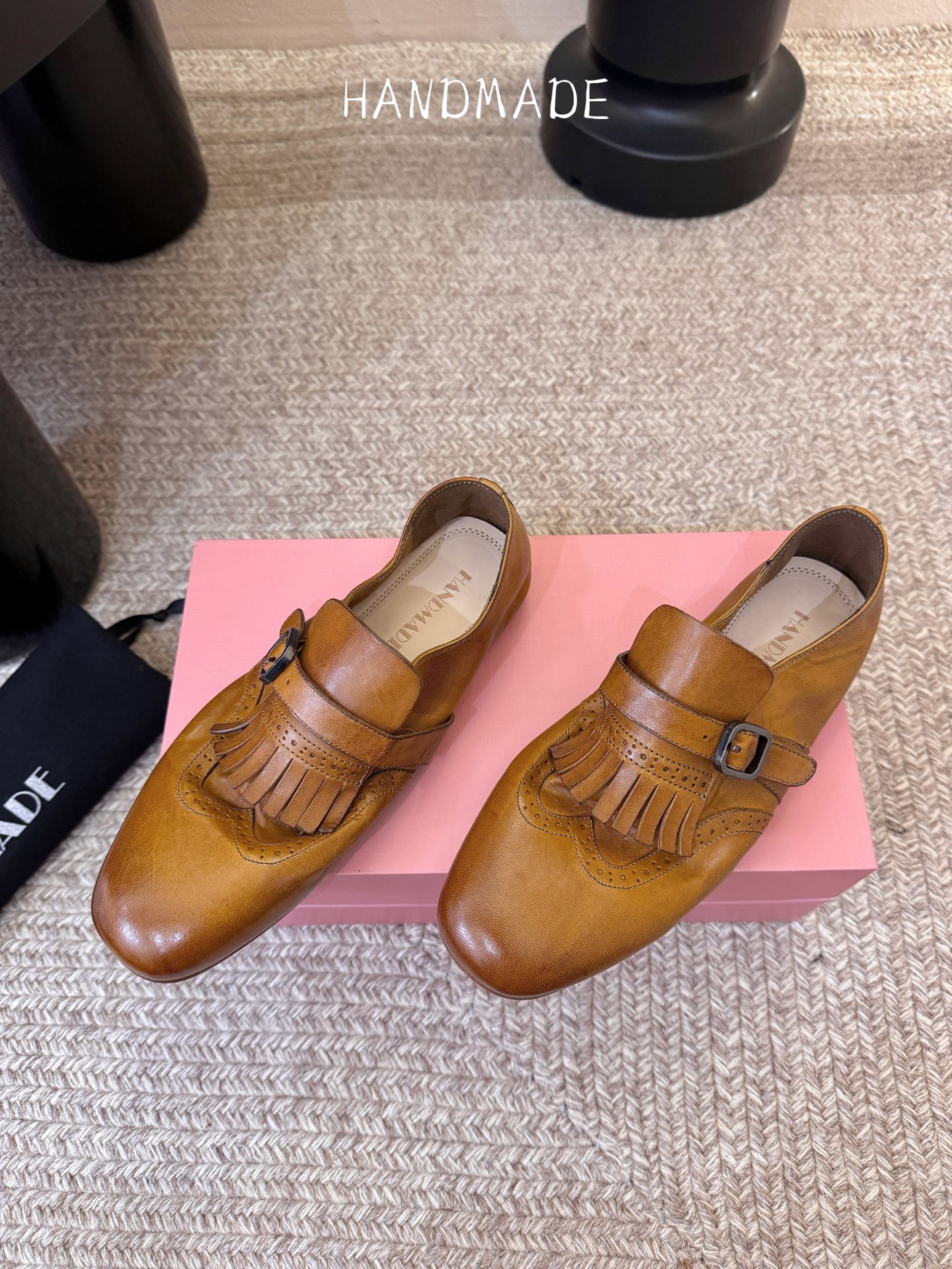 顶级HANDMADE独家新品最高版本买手代购1:1完美复刻 平底凉鞋单鞋原版开模真皮鞋底 原版套楦鞋型很