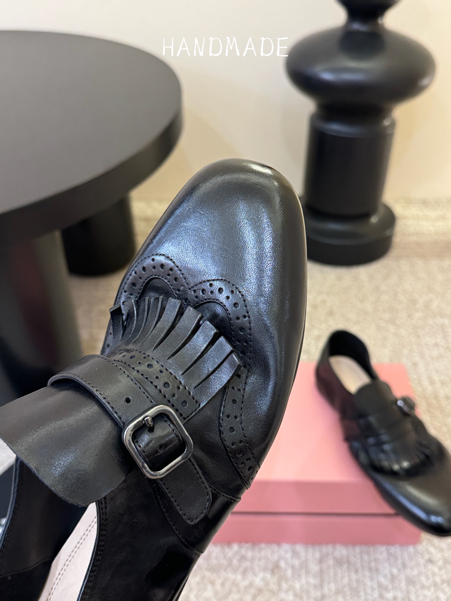顶级HANDMADE独家新品最高版本买手代购1:1完美复刻 平底凉鞋单鞋原版开模真皮鞋底 原版套楦鞋型很