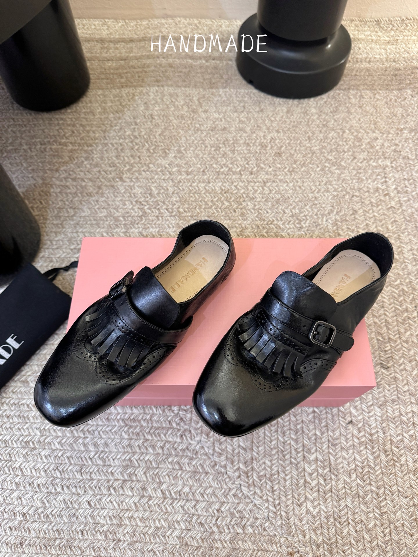 顶级HANDMADE独家新品最高版本买手代购1:1完美复刻 平底凉鞋单鞋原版开模真皮鞋底 原版套楦鞋型很