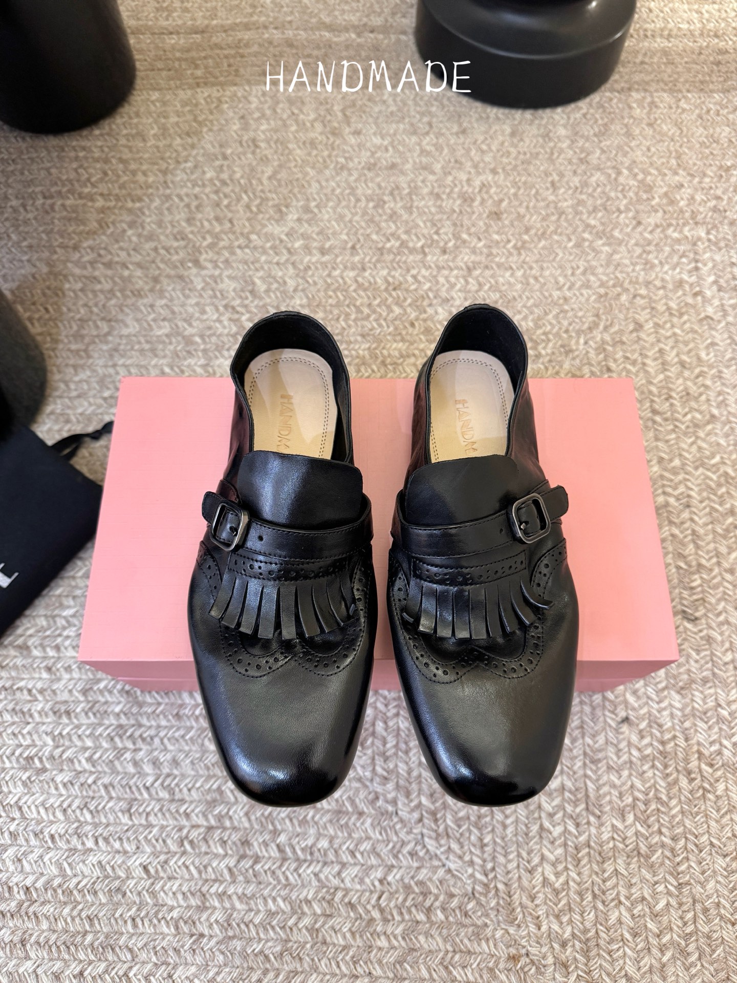 顶级HANDMADE独家新品最高版本买手代购1:1完美复刻 平底凉鞋单鞋原版开模真皮鞋底 原版套楦鞋型很