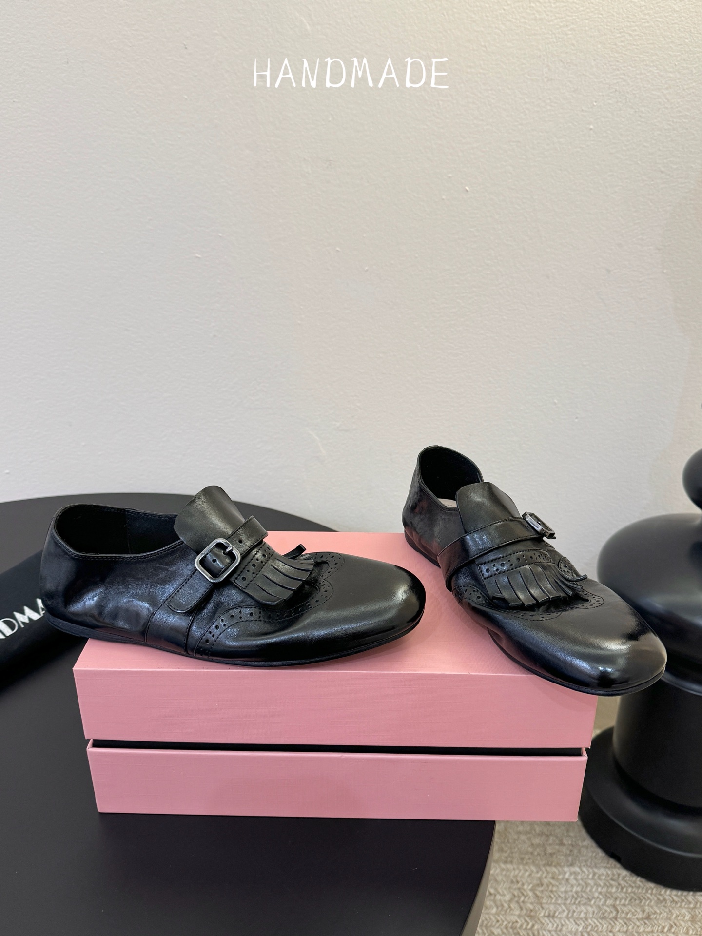 顶级HANDMADE独家新品最高版本买手代购1:1完美复刻 平底凉鞋单鞋原版开模真皮鞋底 原版套楦鞋型很