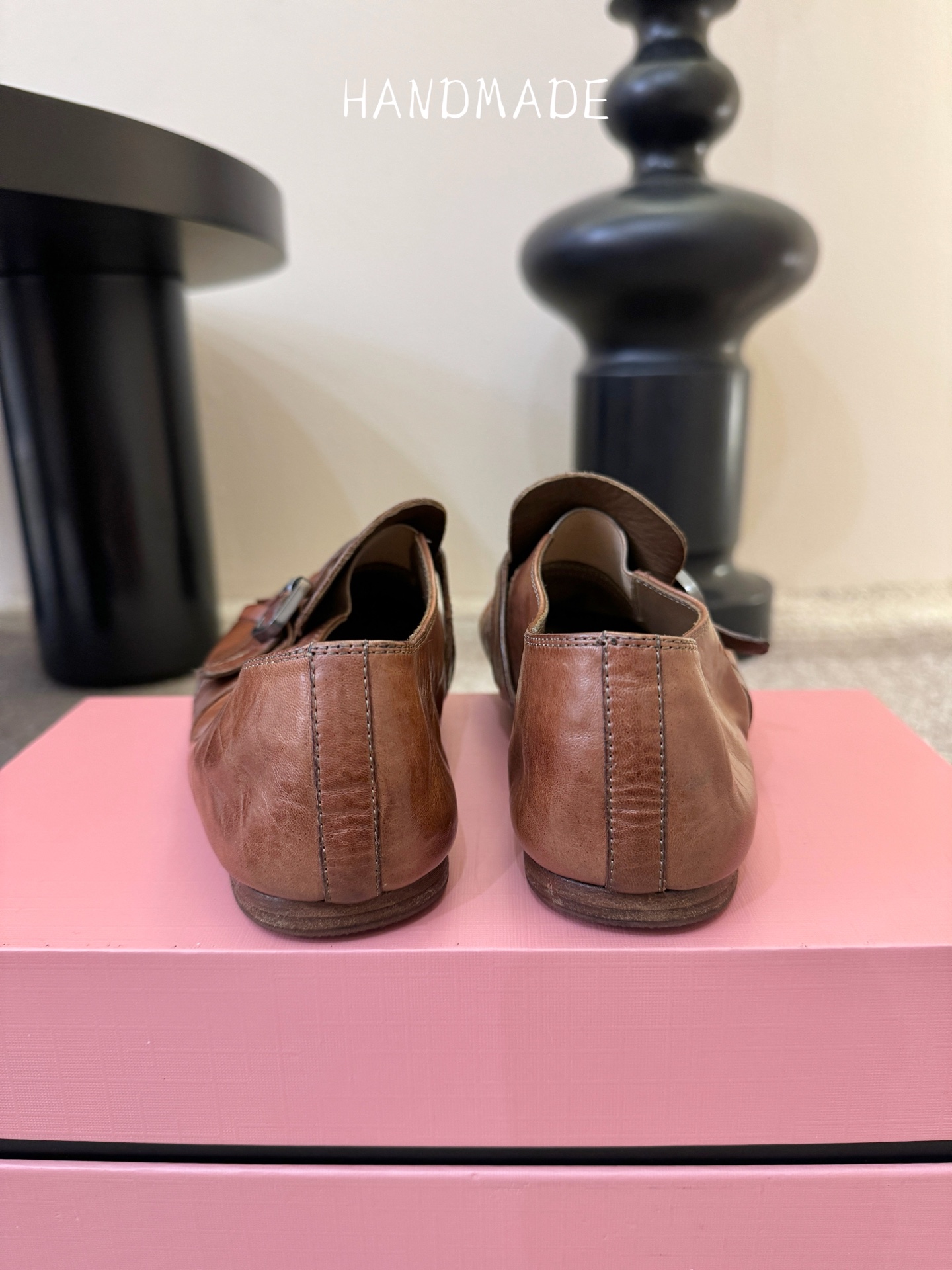 顶级HANDMADE独家新品最高版本买手代购1:1完美复刻 平底凉鞋单鞋原版开模真皮鞋底 原版套楦鞋型很