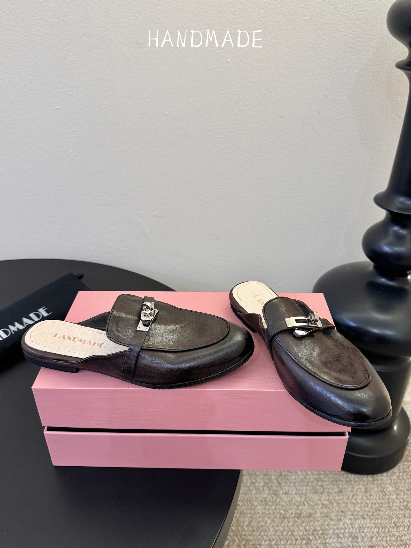 顶级HANDMADE独家新品最高版本买手代购1:1完美复刻 平底凉鞋单鞋原版开模真皮鞋底 原版套楦鞋型很