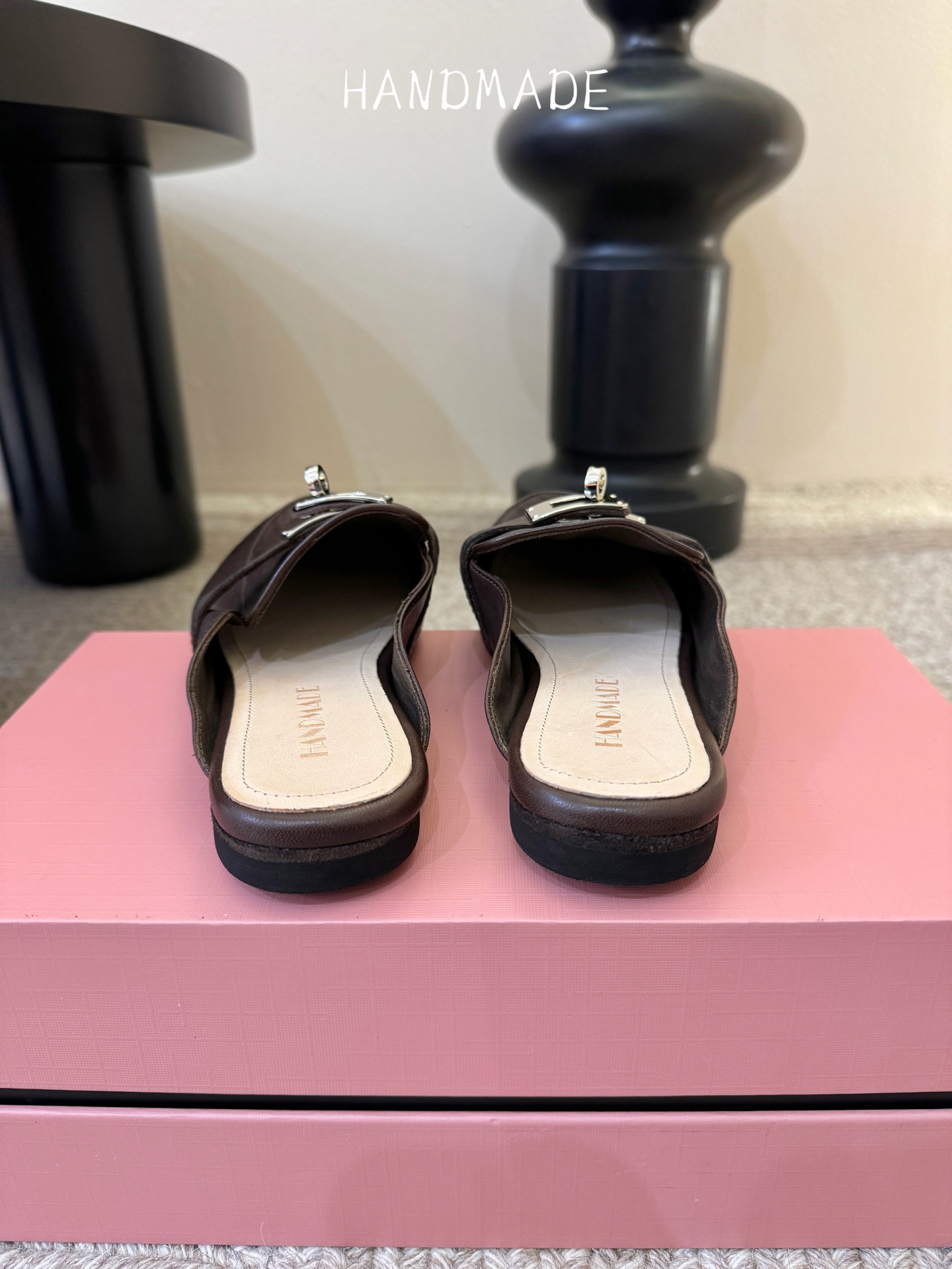 顶级HANDMADE独家新品最高版本买手代购1:1完美复刻 平底凉鞋单鞋原版开模真皮鞋底 原版套楦鞋型很